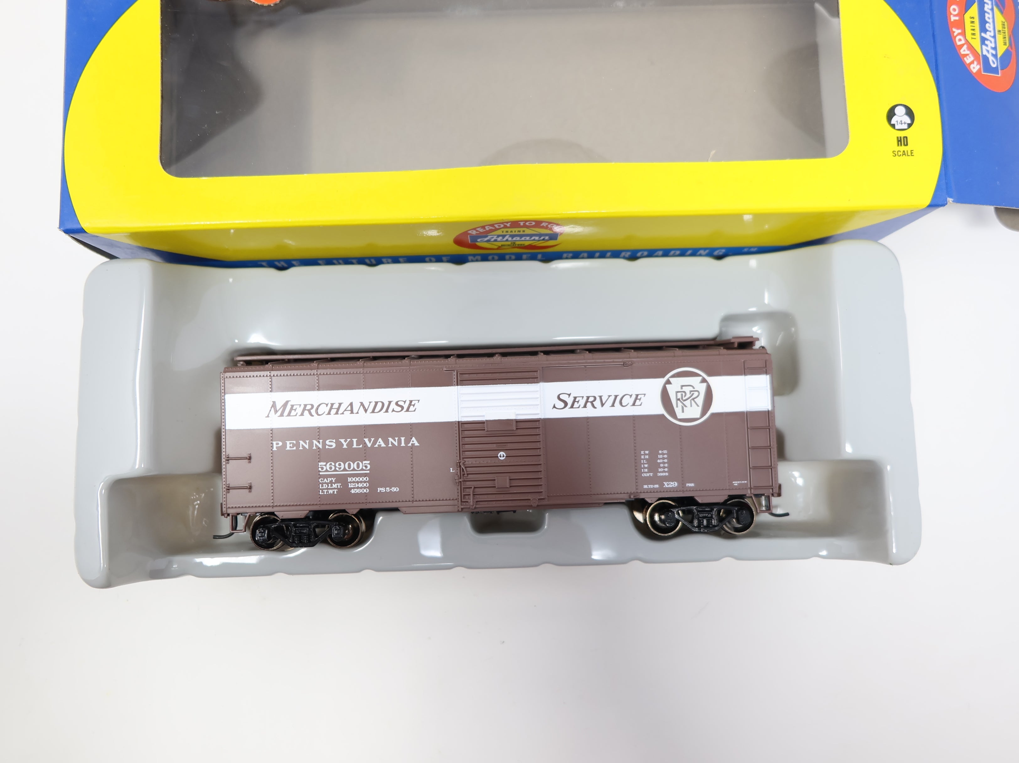 Athearn 70063 HO Scale 40' Youngstown Steel Box Car Pennsylvania #569005 Merch Service