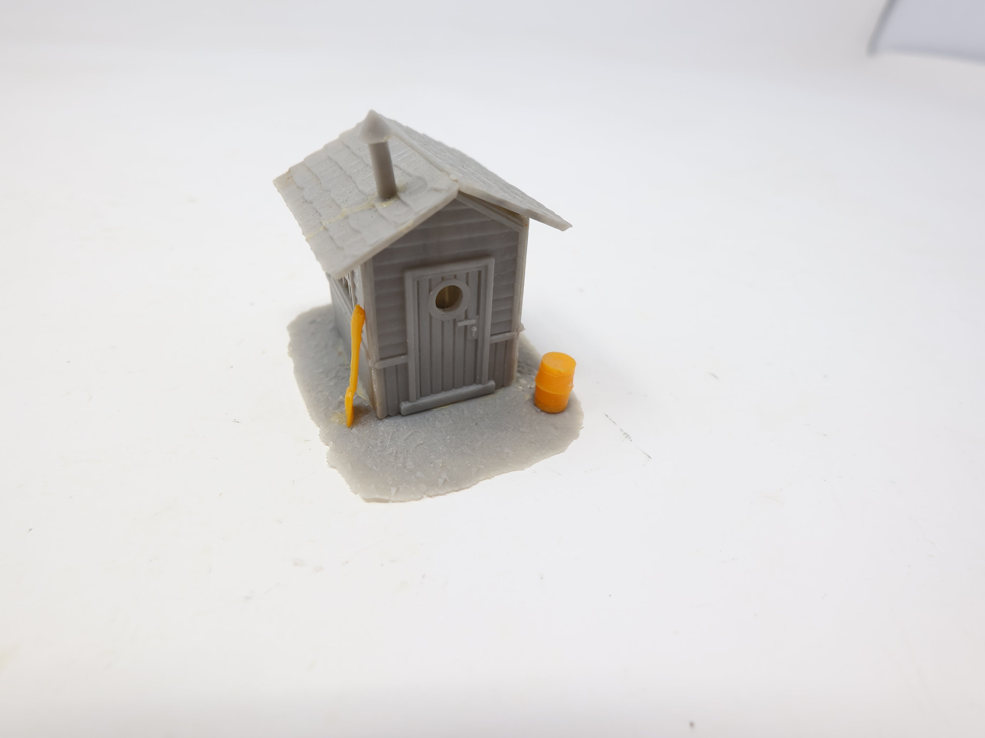 USED HO Scale Little Tiny Work Shanty Gray Building