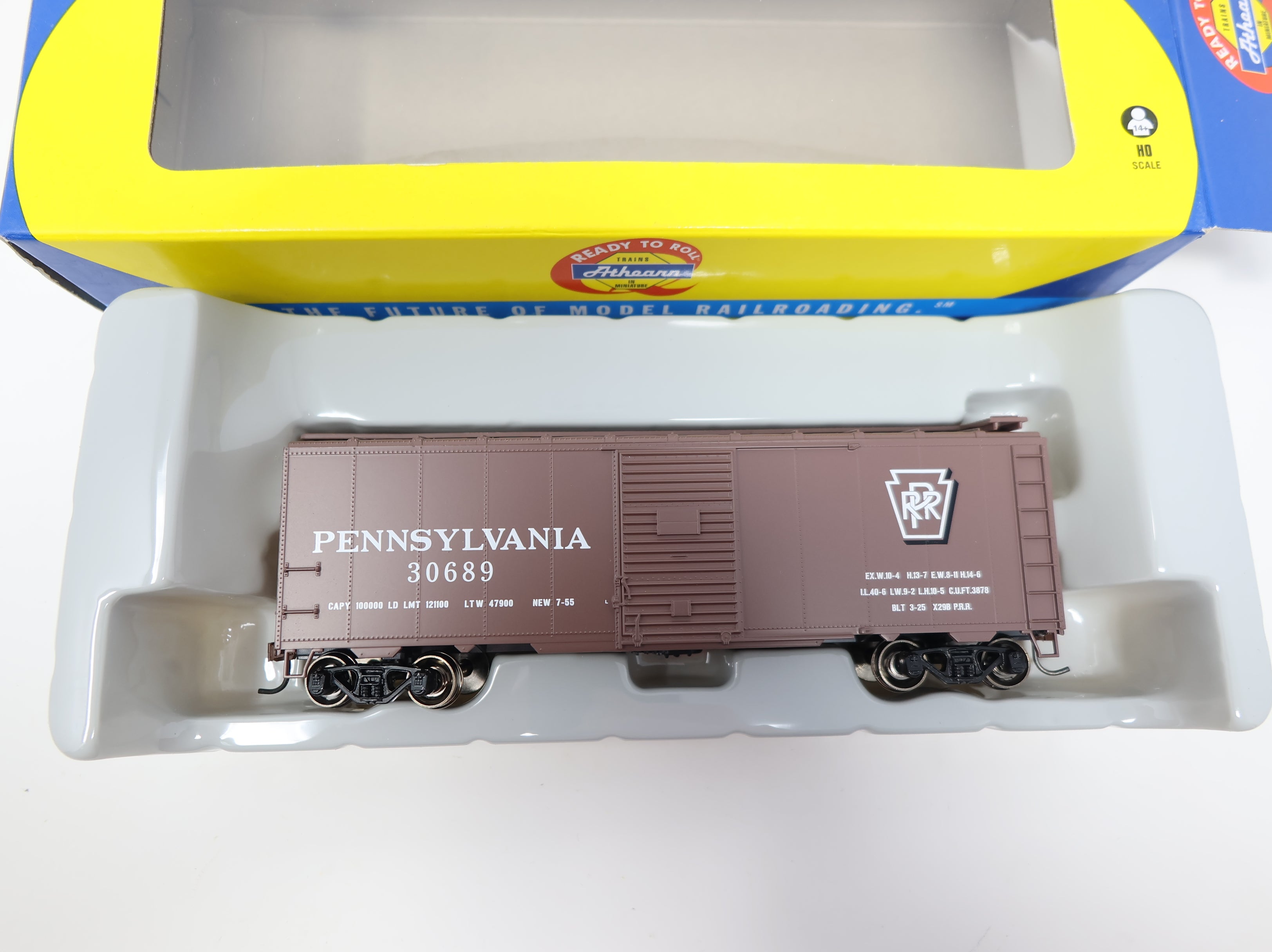 Athearn 70067 HO Scale 40' Youngstown Steel Box Car Pennsylvania #30689