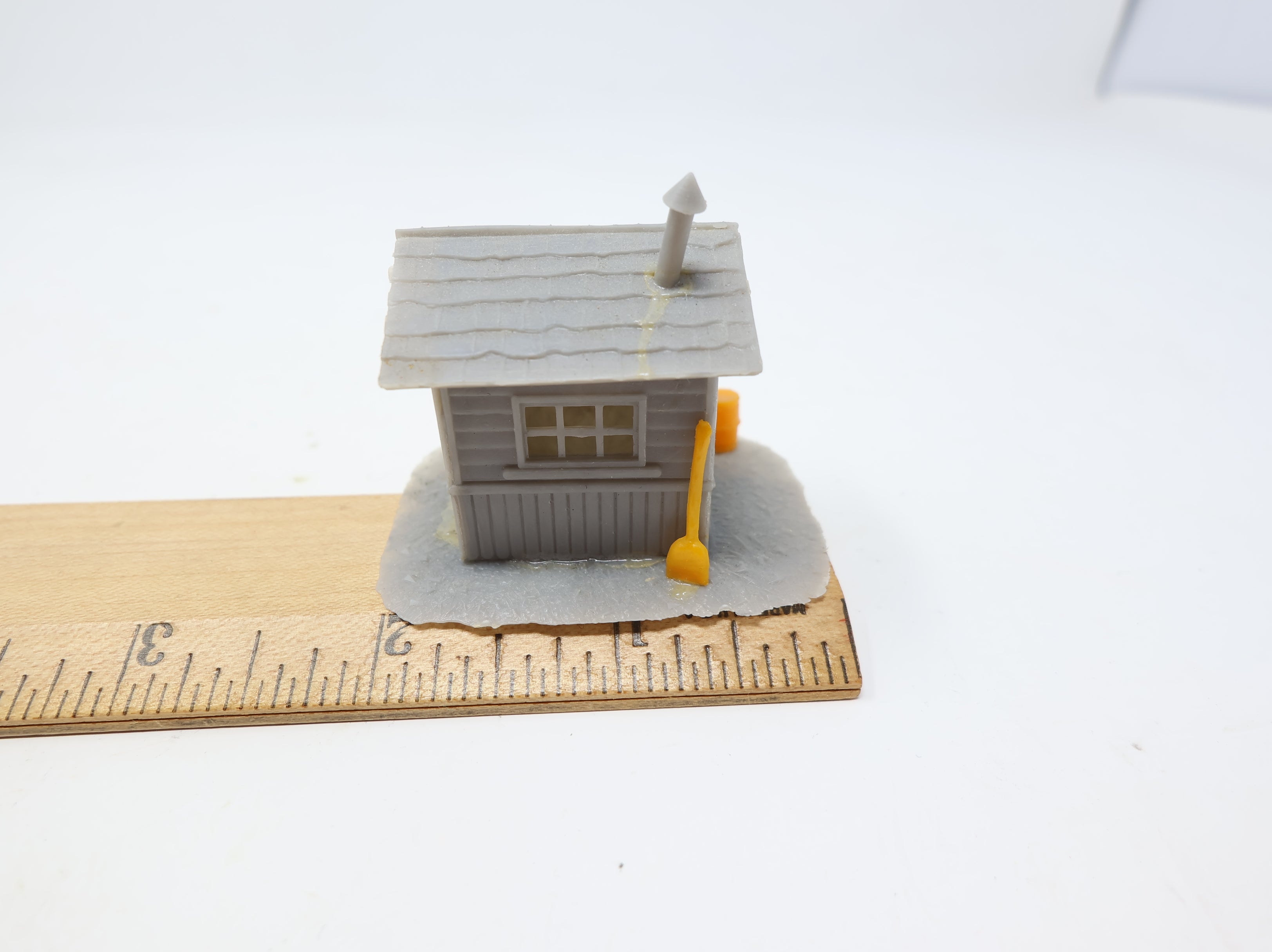 USED HO Scale Little Tiny Work Shanty Gray Building