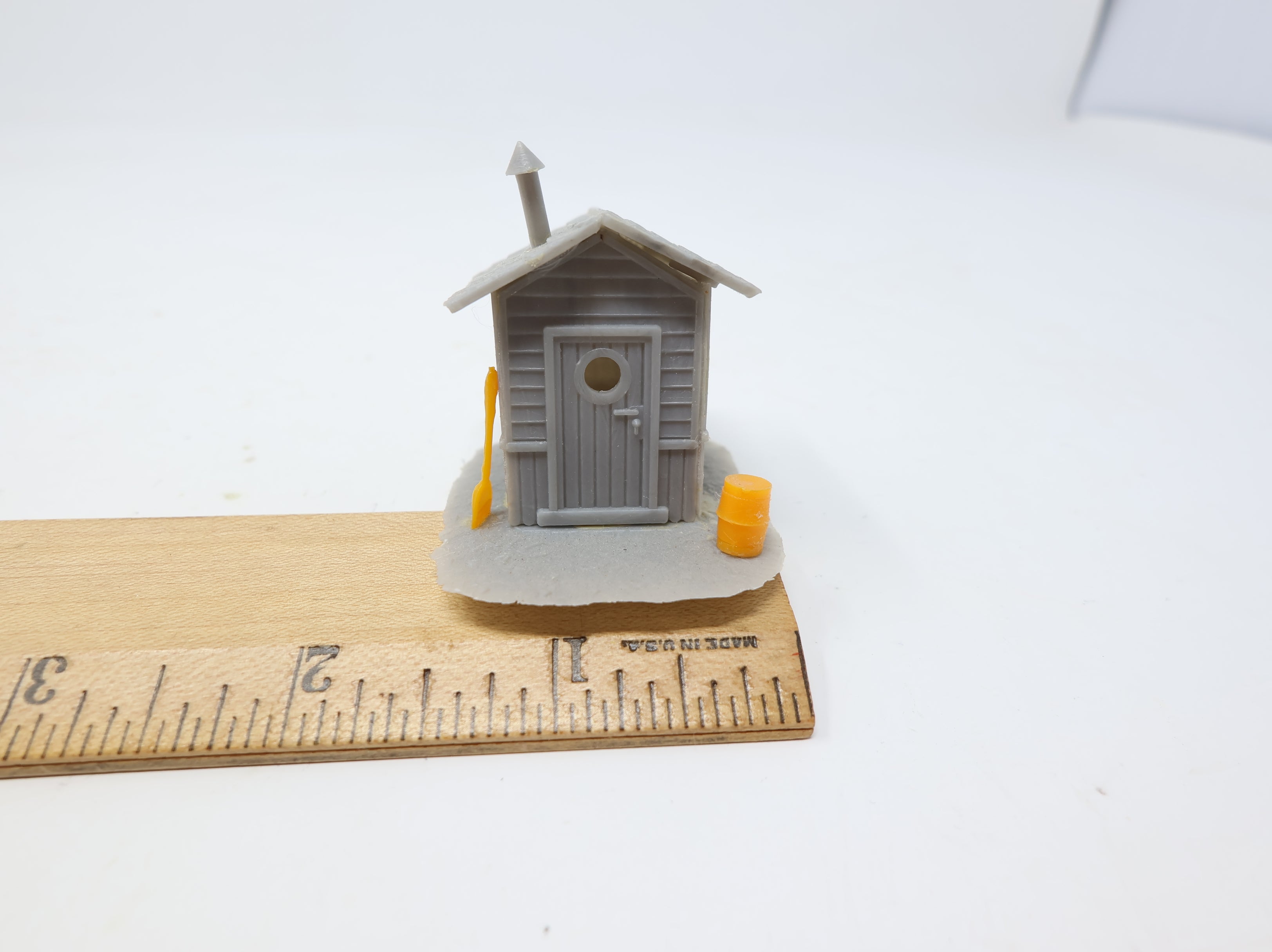 USED HO Scale Little Tiny Work Shanty Gray Building