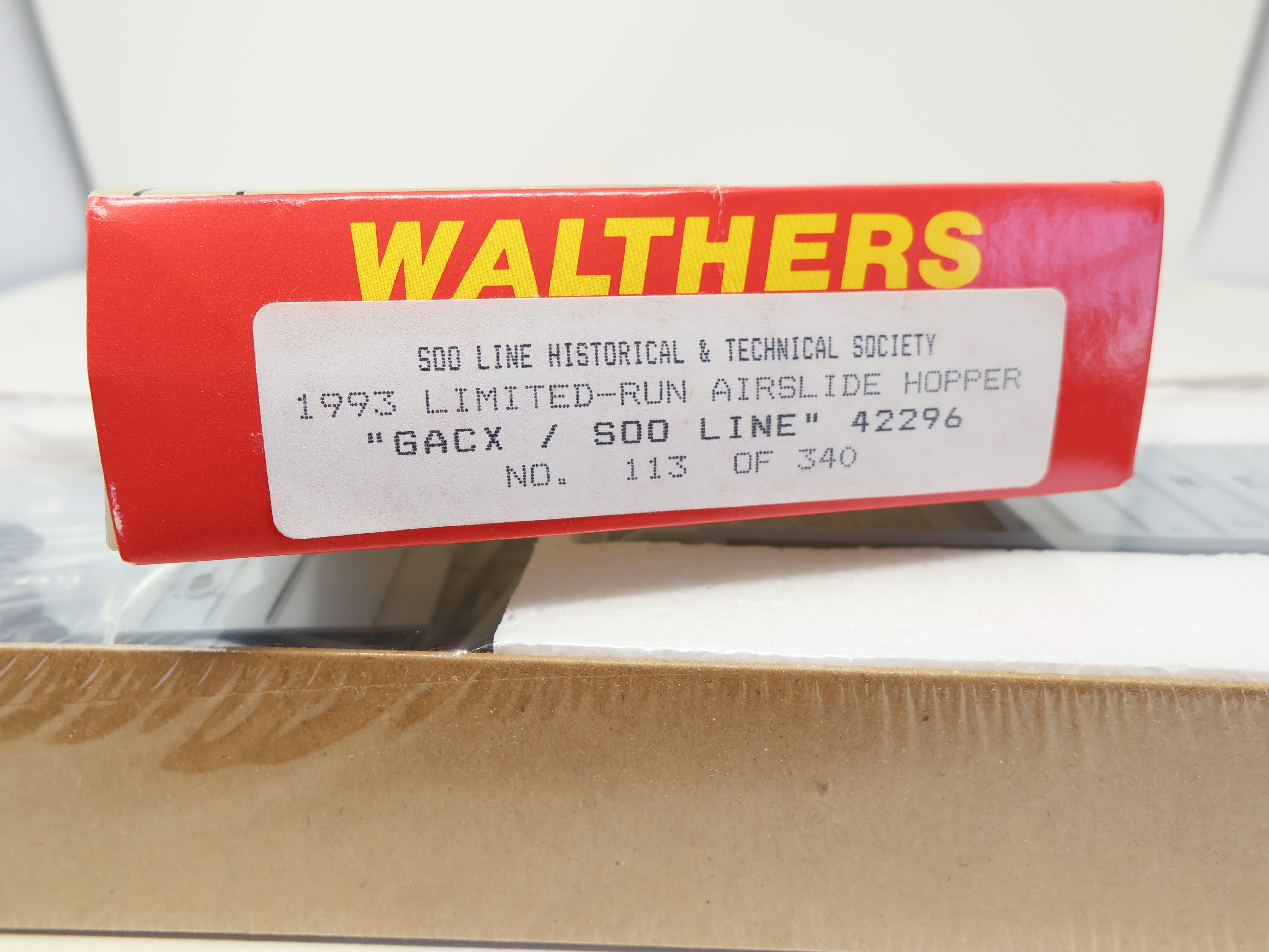 Walthers HO Scale, 1993 LMTD Run Airslide Hopper, SOO Line #42296, Sealed 113/340 (KIT)