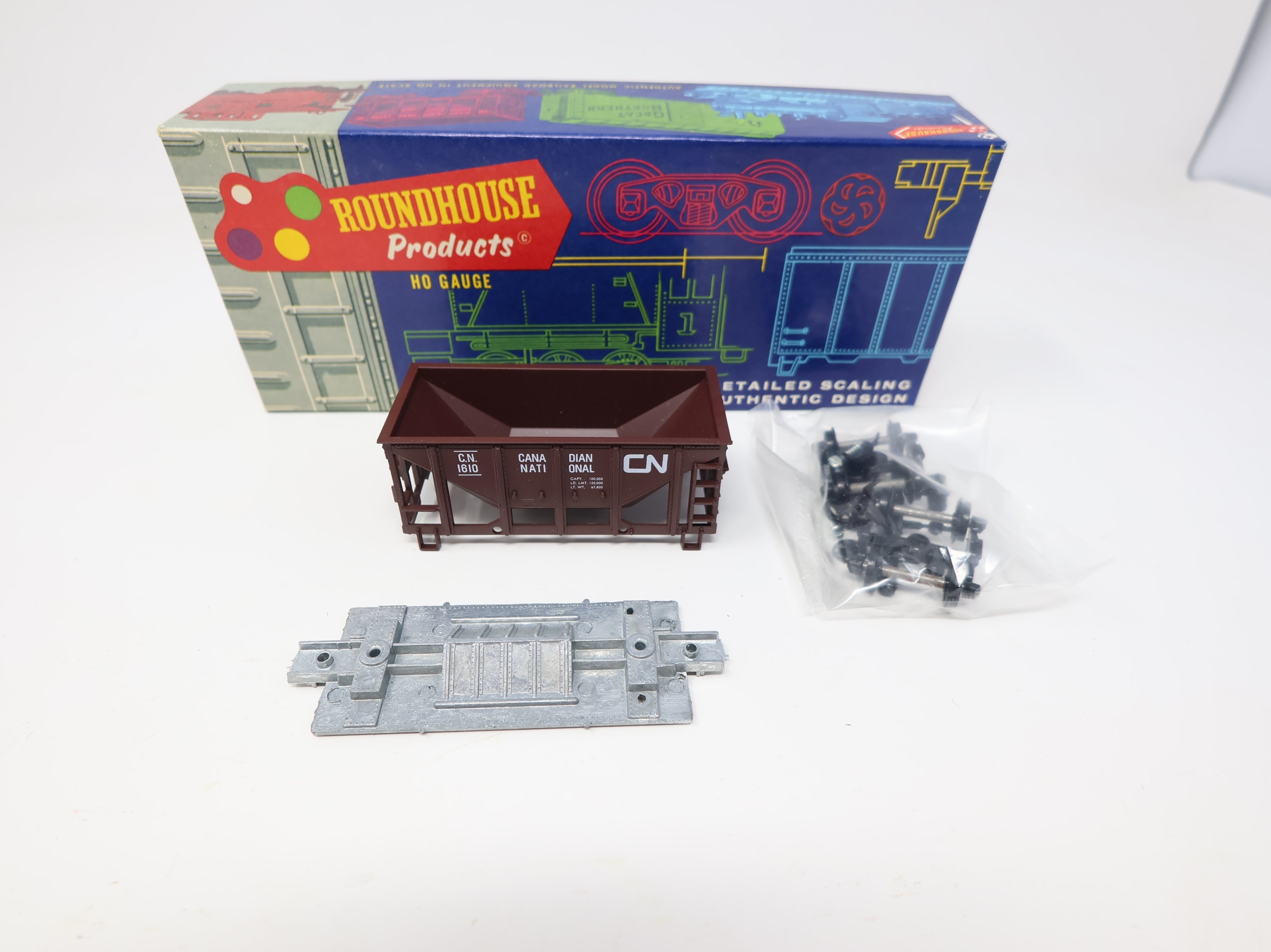 USED Roundhouse 1407 HO Scale Ore Car Canadian National CN #1610 KIT