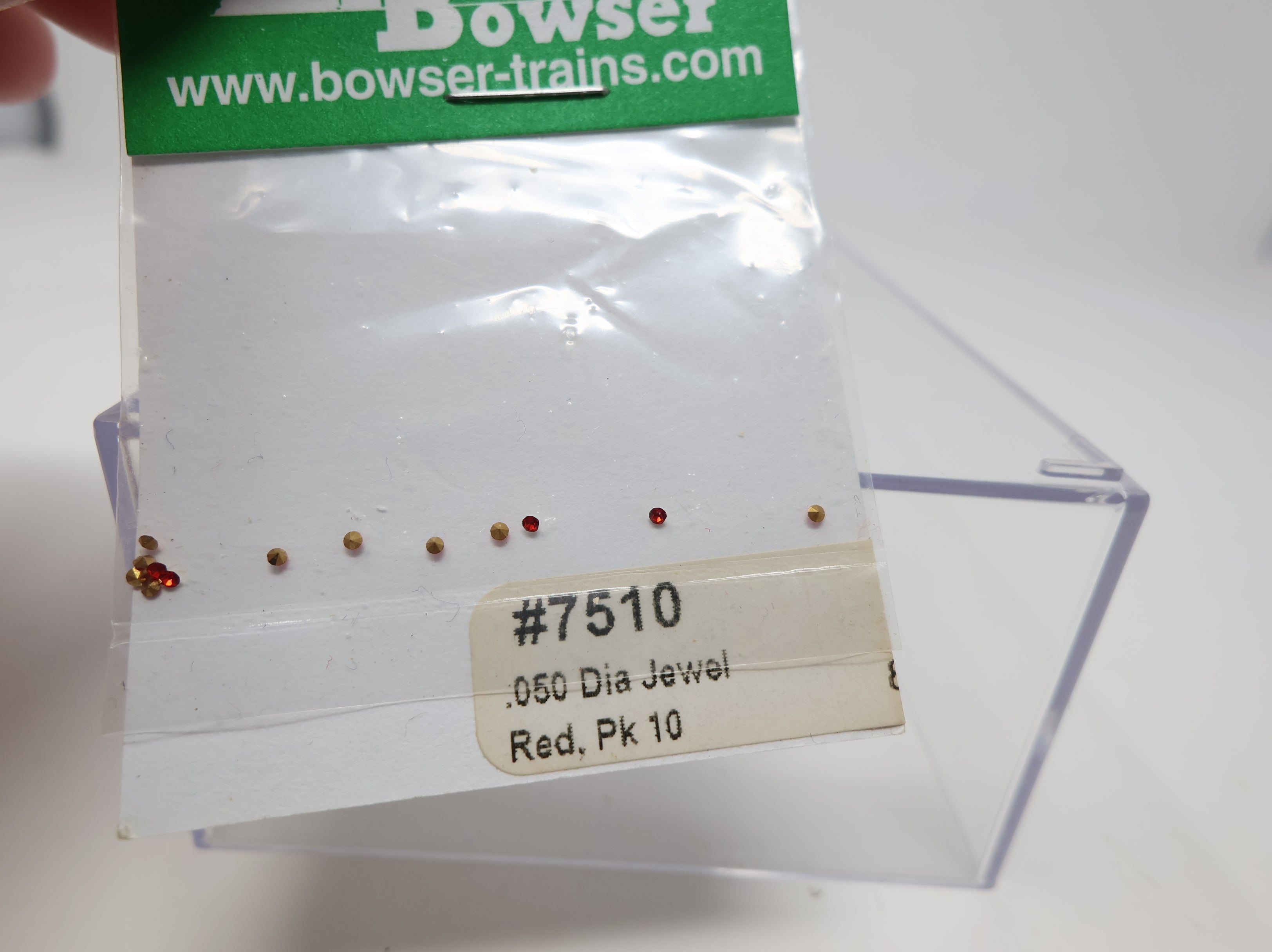 Bowser 7510 HO Scale Red .050 Dia Jewel (10 pcs)