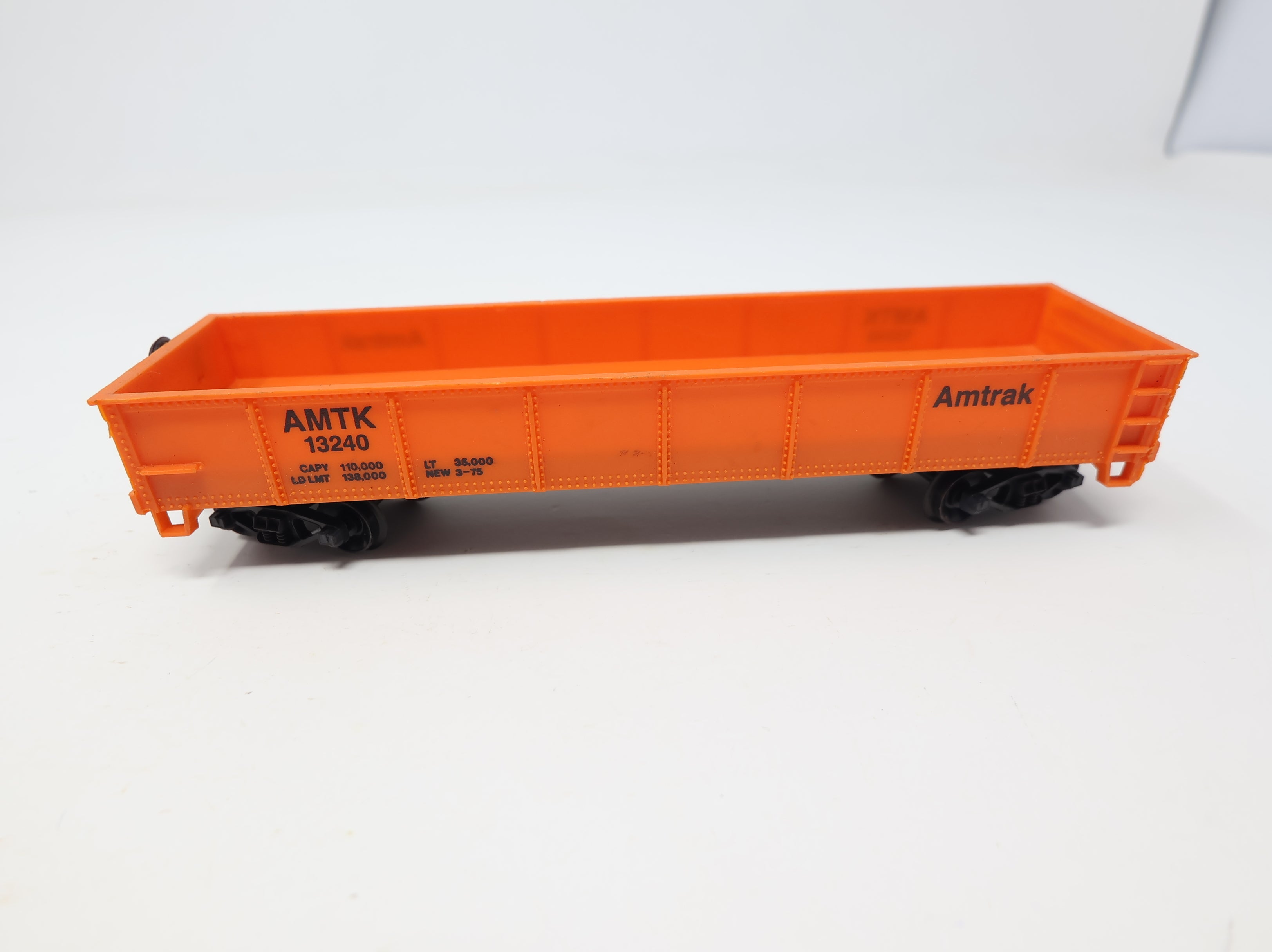 USED Life-Like HO Scale 40' Gondola Amtrak AMTK #13240