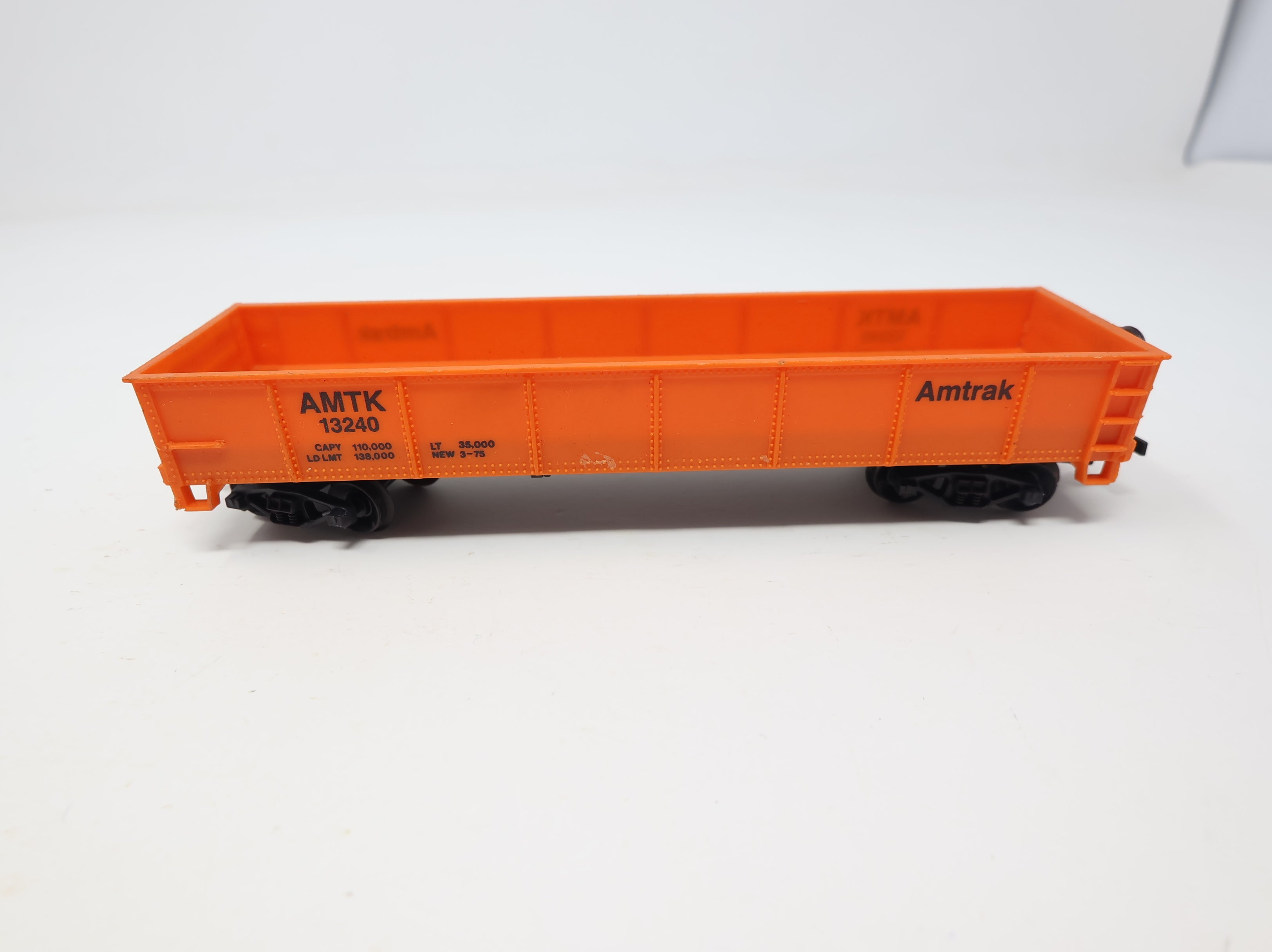 USED Life-Like HO Scale 40' Gondola Amtrak AMTK #13240