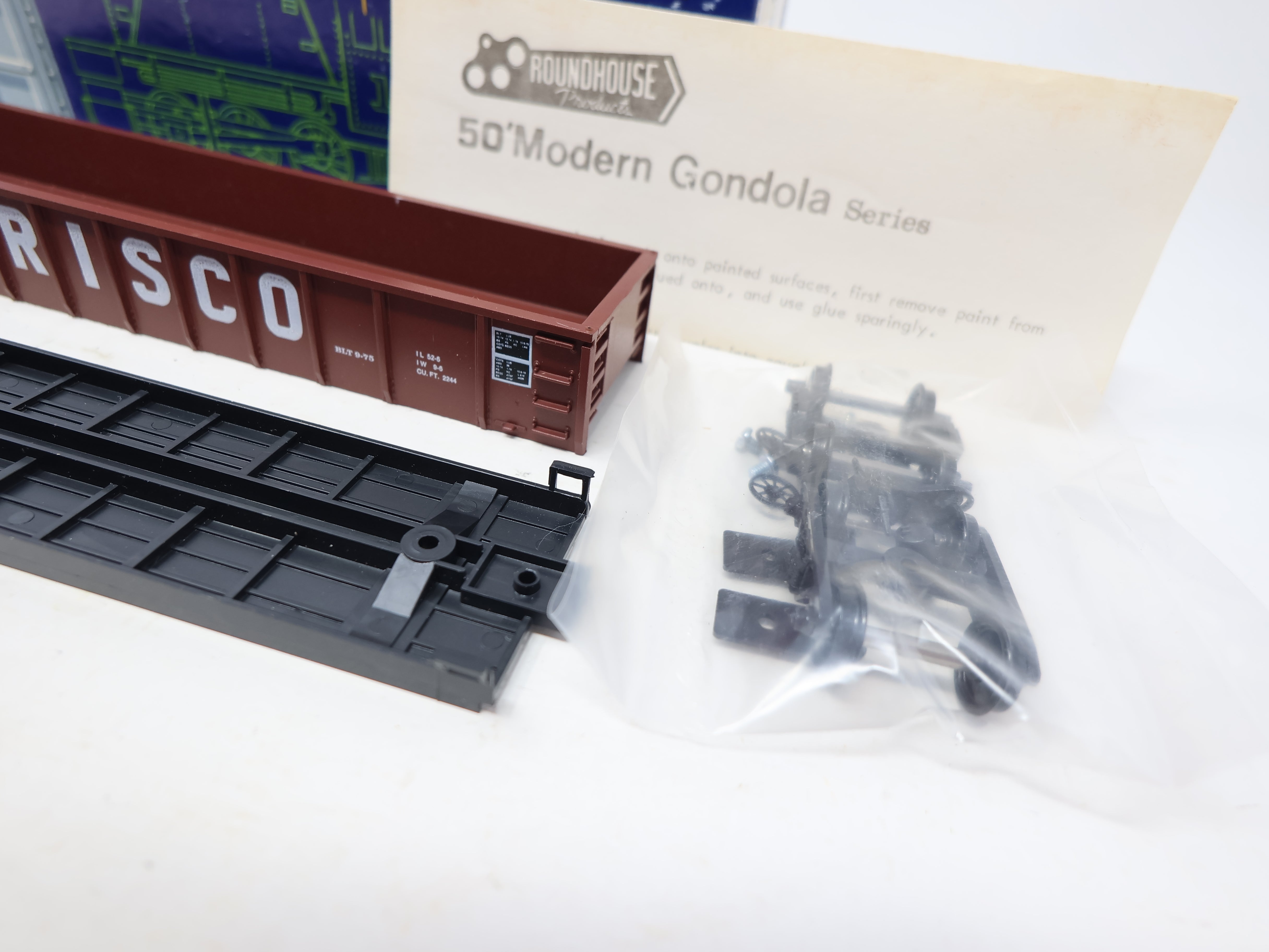 USED Roundhouse 1694 HO Scale, 50' Gondola, Frisco SLSF #66000 (KIT)