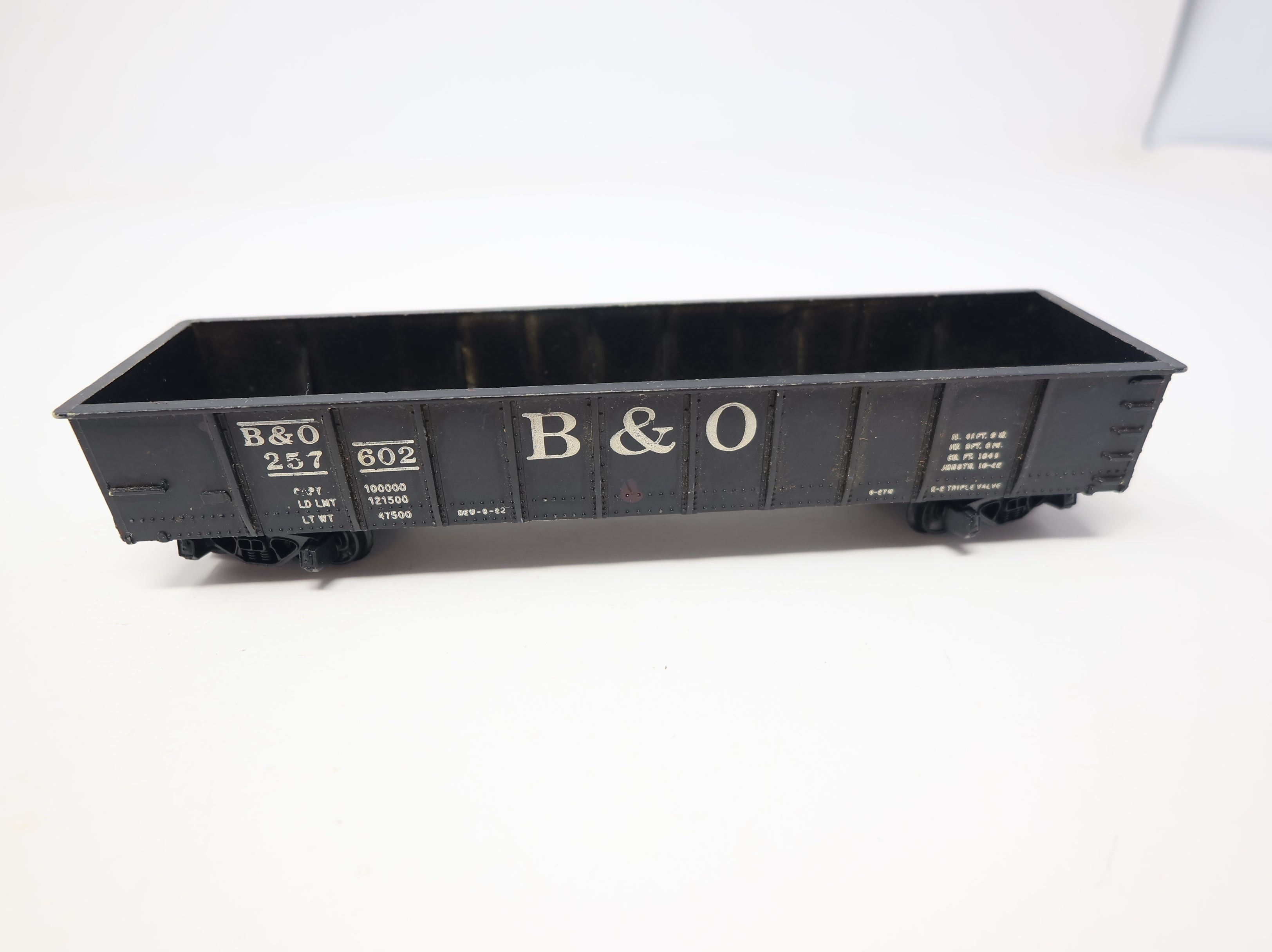 USED Mantua HO Scale 40' Gondola Baltimore and Ohio B&O #257602