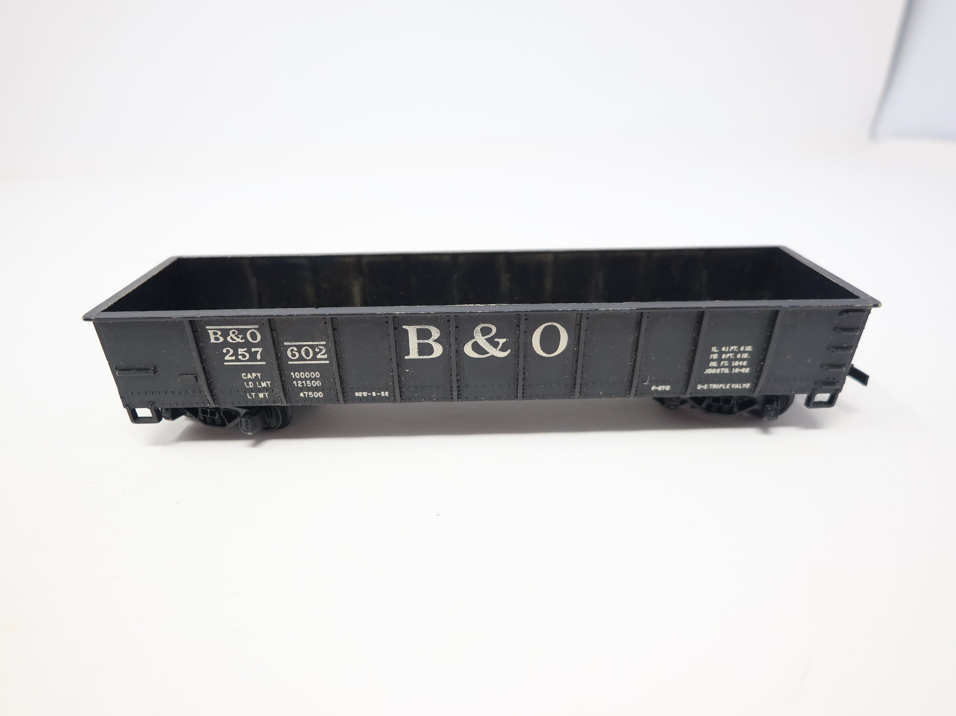 USED Mantua HO Scale 40' Gondola Baltimore and Ohio B&O #257602