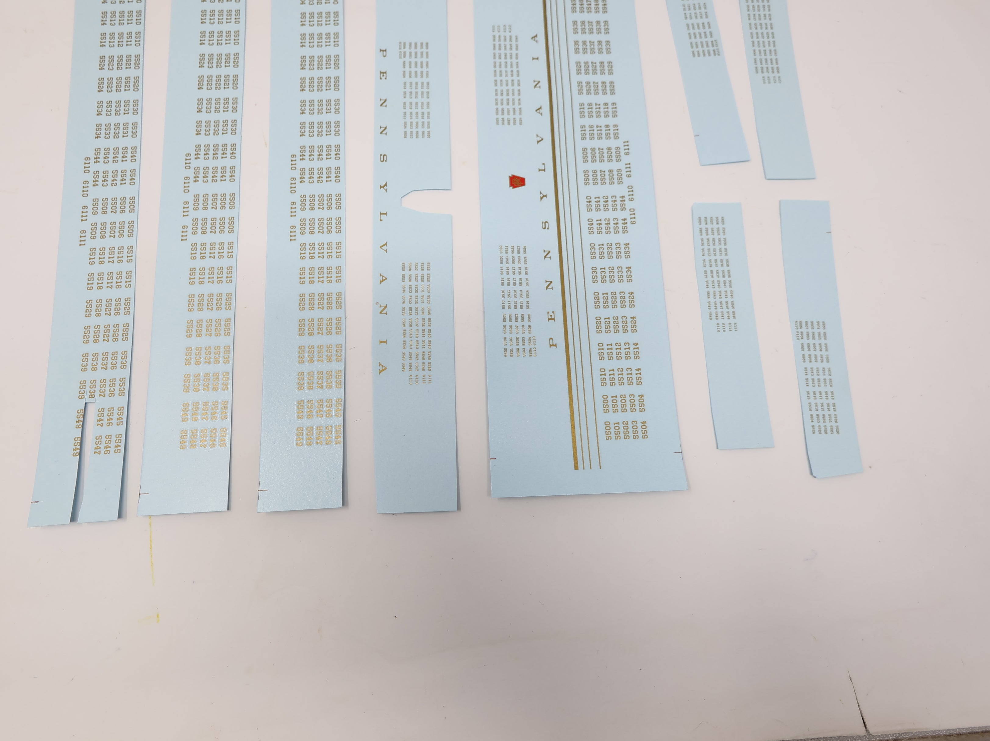 USED HO Scale Lot of PRR Decals