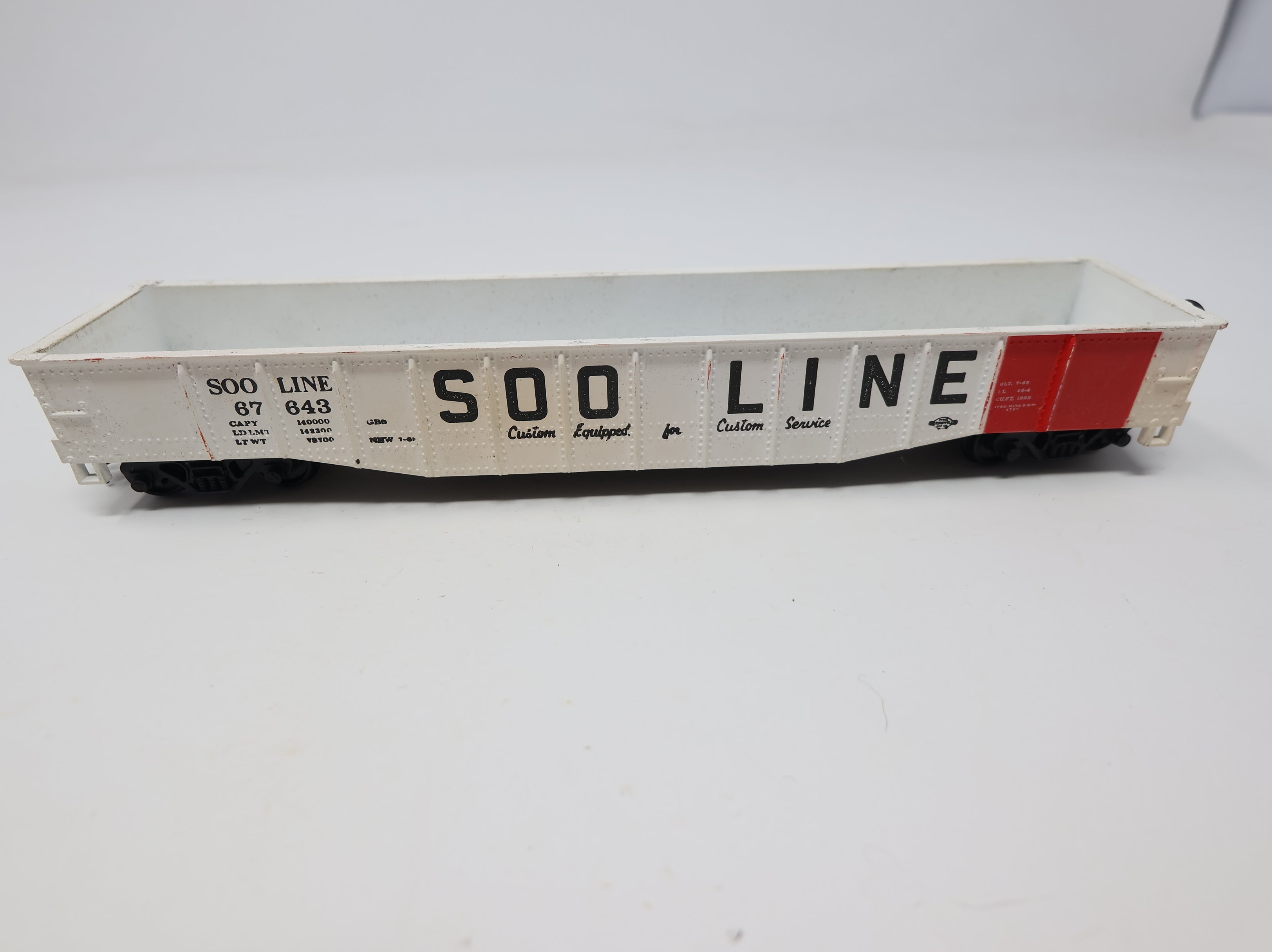 USED Athearn HO Scale 50' Gondola SOO Line #67643