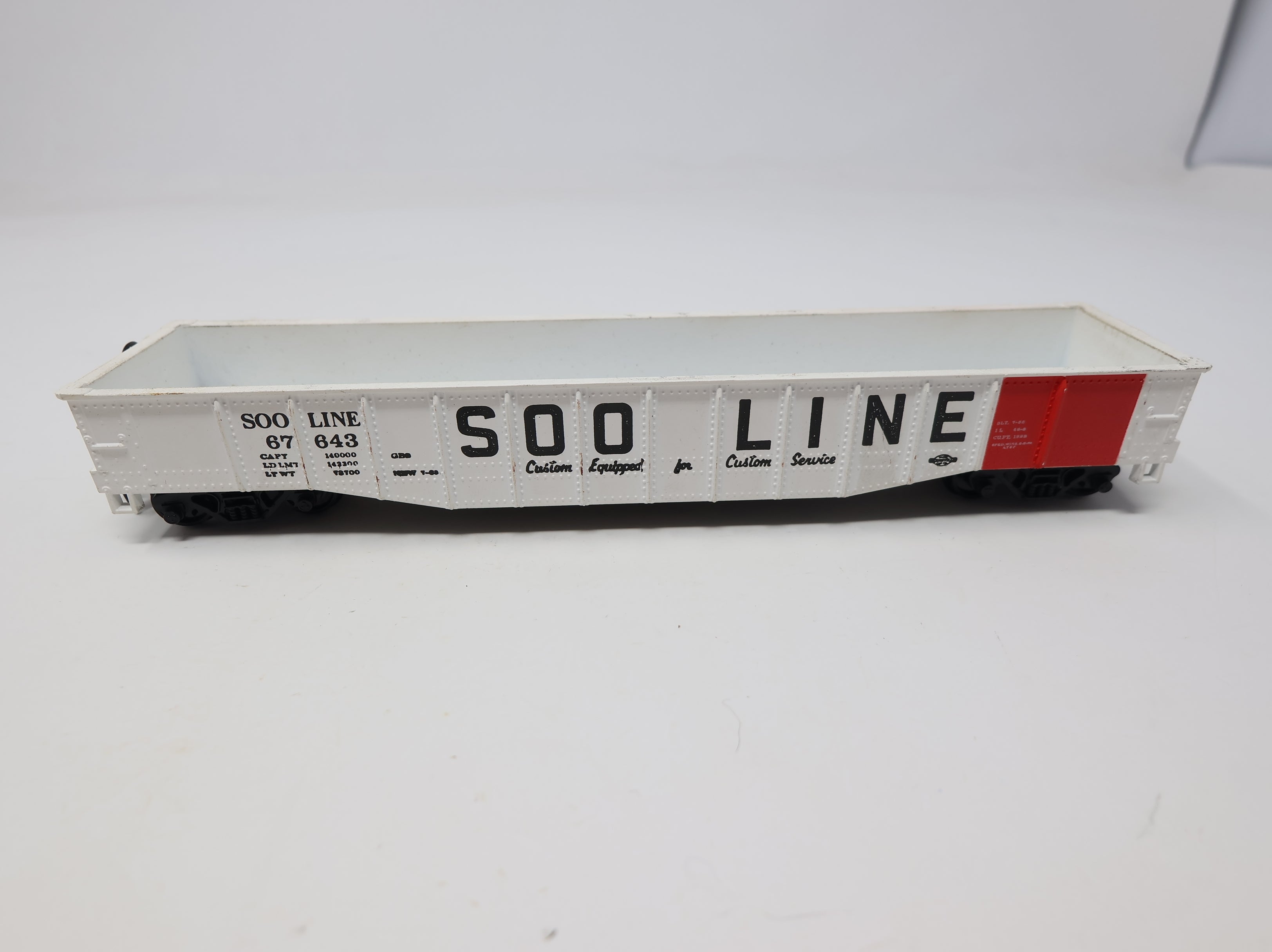 USED Athearn HO Scale 50' Gondola SOO Line #67643