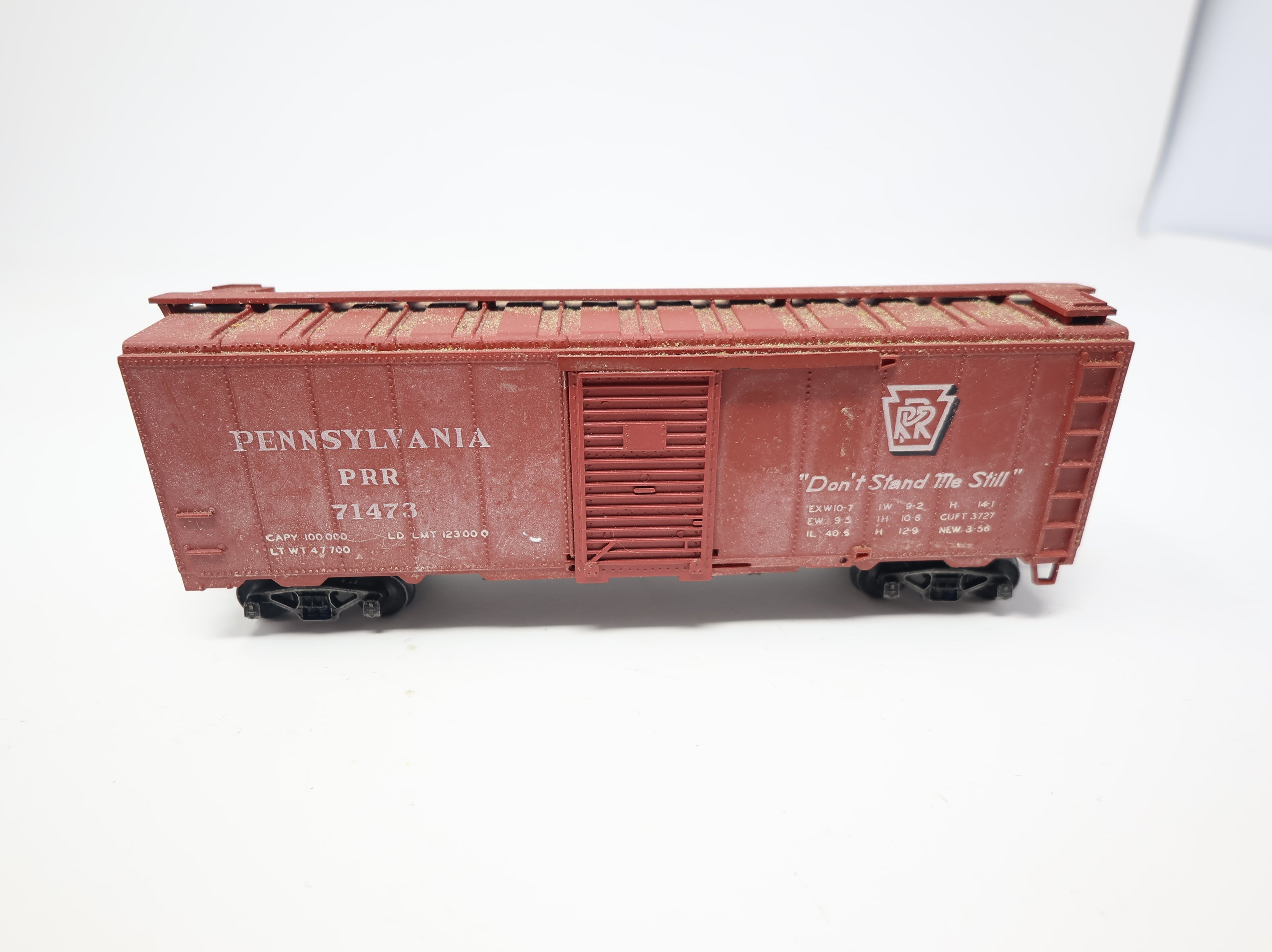 USED Crown HO Scale 40' Box Car Pennsylvania PRR #71473 Kadee Upgrade