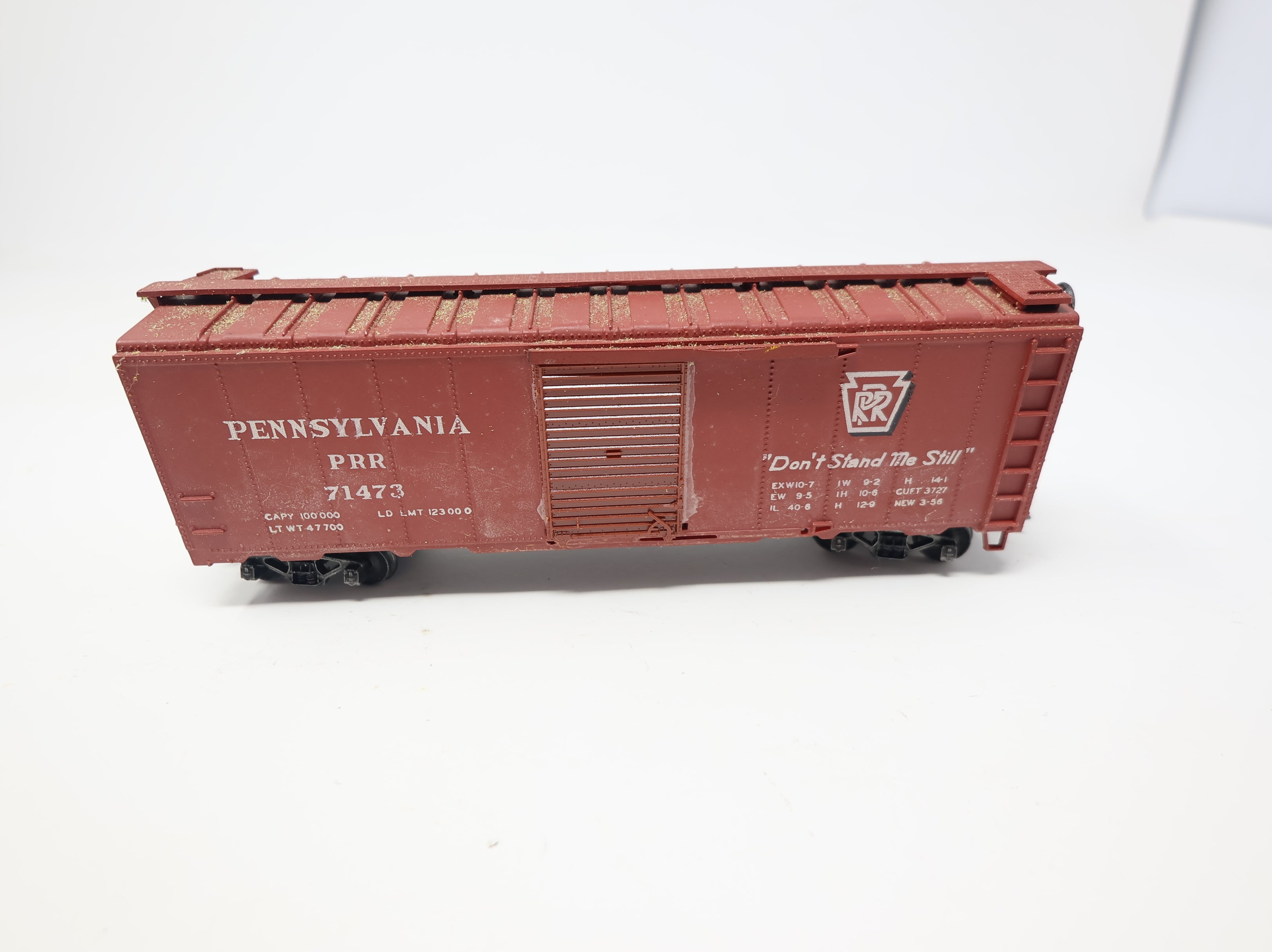 USED Crown HO Scale 40' Box Car Pennsylvania PRR #71473 Kadee Upgrade