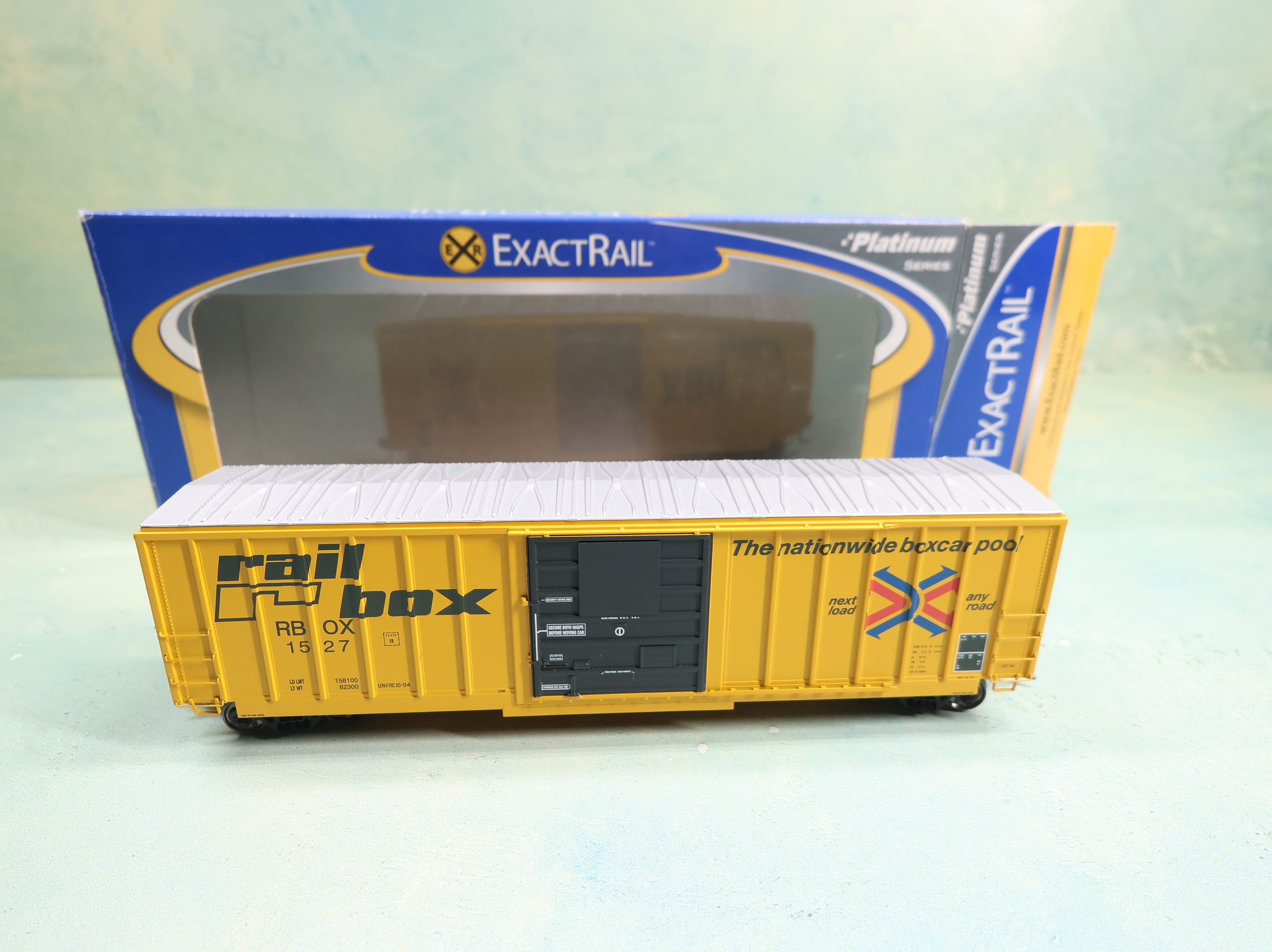 EXACTRAIL HO Scale Evans 50' Box Car Railbox RBOX #1527