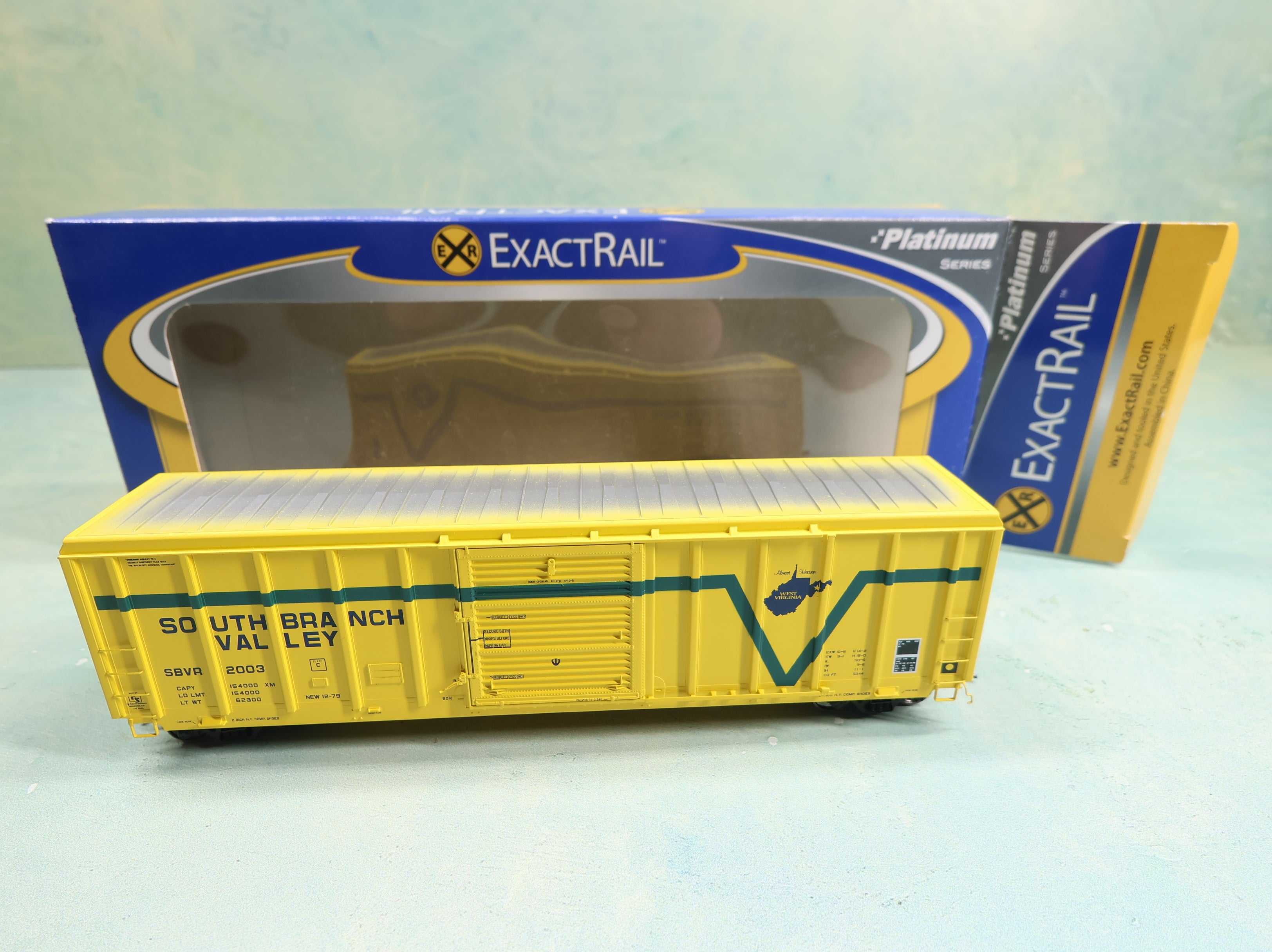 EXACTRAIL EP809101 HO Scale PS 5344 Box Car South Branch Valley SBRV #2003