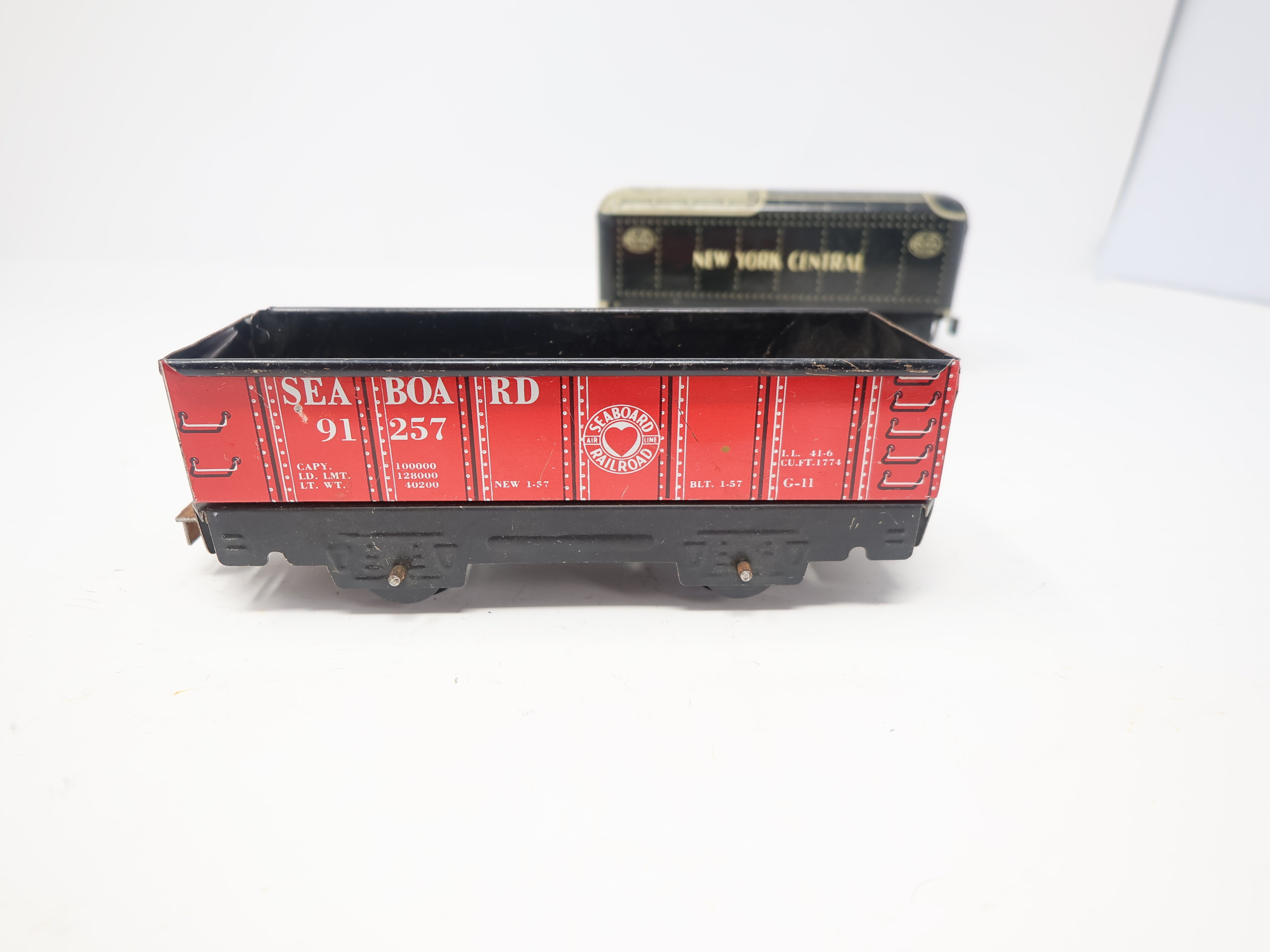 USED MARX O, Lot of 4 Tin Freight Cars