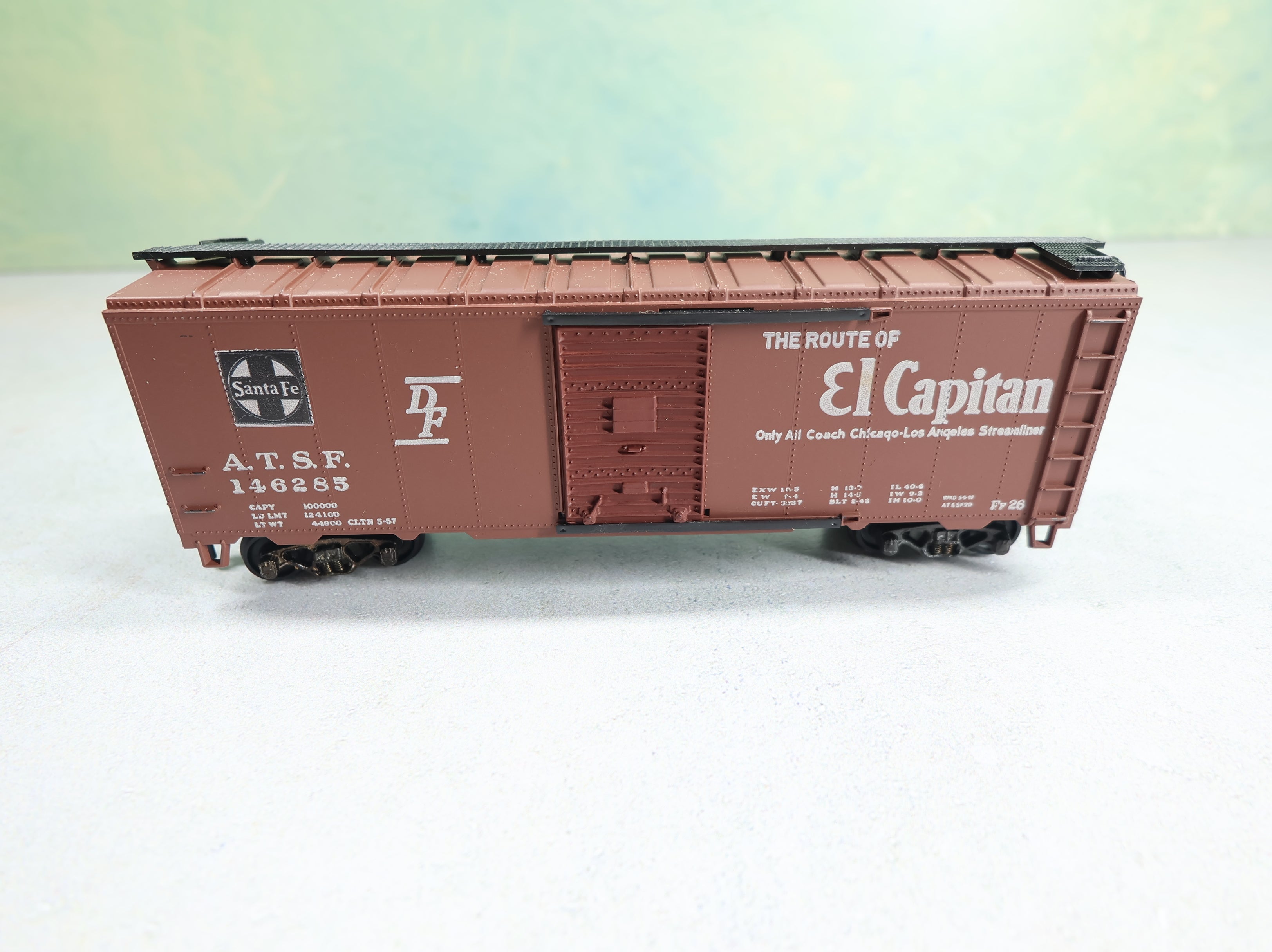 USED Athearn HO Scale 40' Steel Box Car Santa Fe ATSF #146285