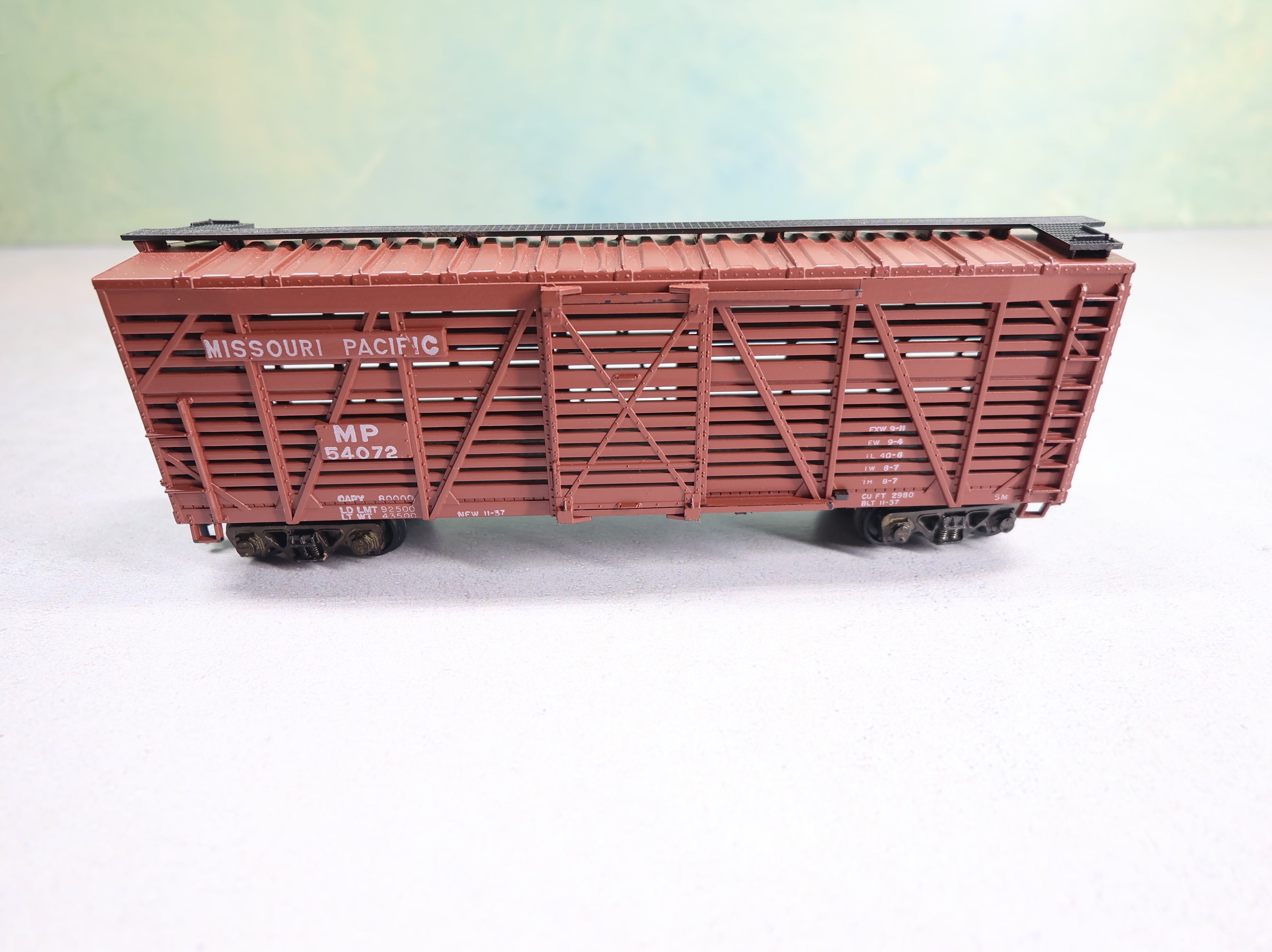 USED Athearn HO Scale 40' Stock Car Missouri Pacific MP #54072