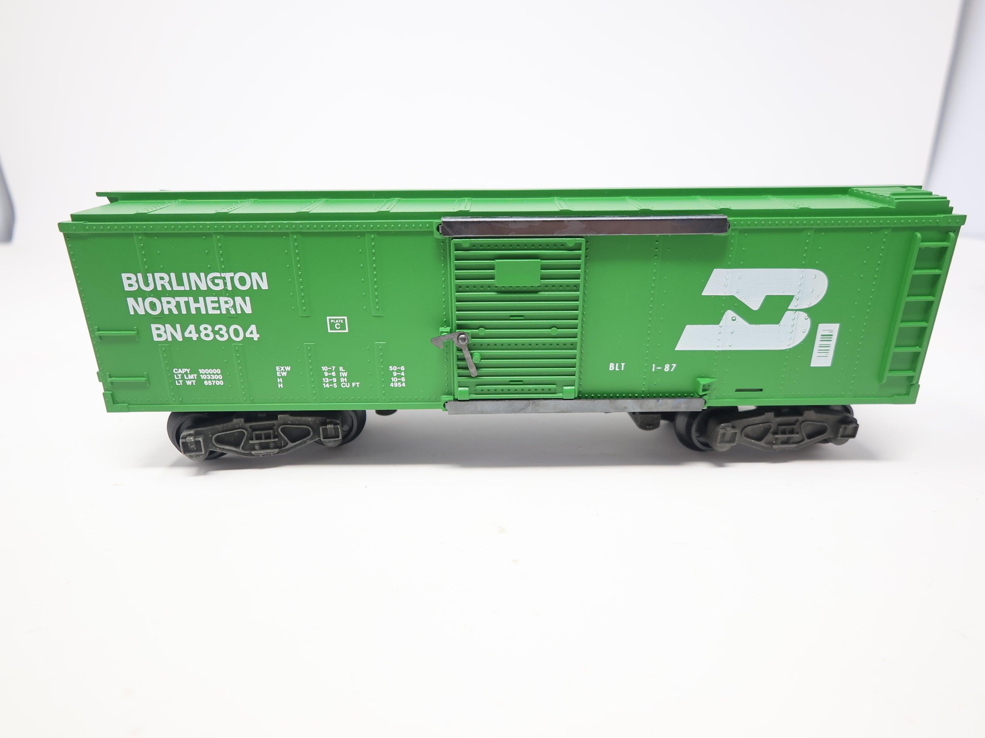 USED American Flyer 6-48304 S Scale Box Car Burlington Northern BN #48304