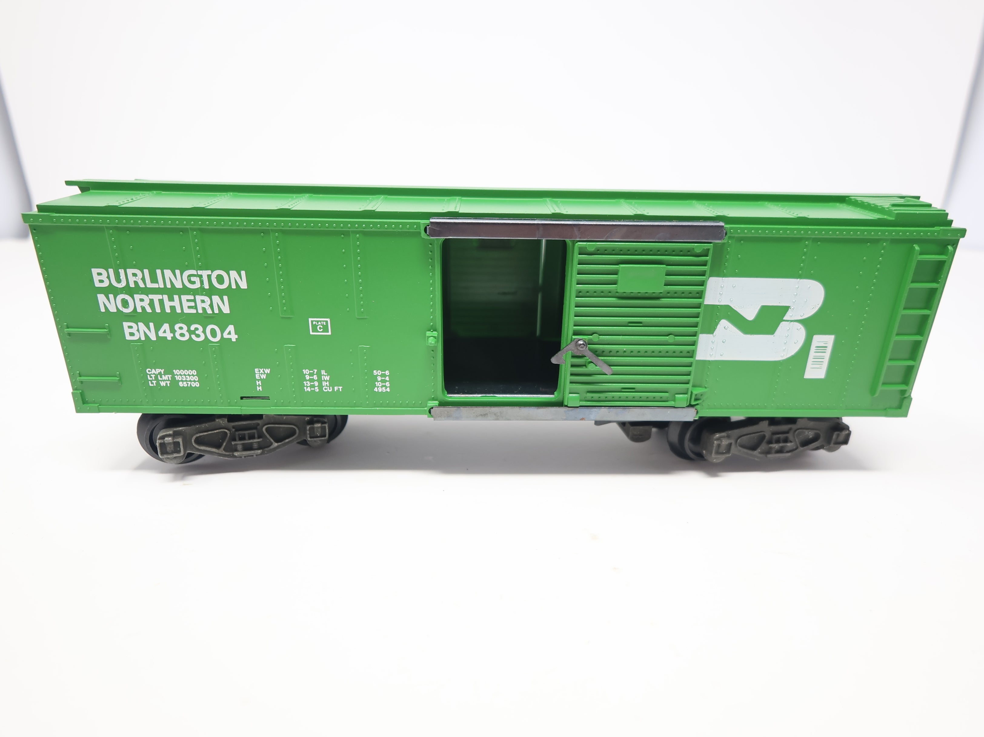 USED American Flyer 6-48304 S Scale Box Car Burlington Northern BN #48304