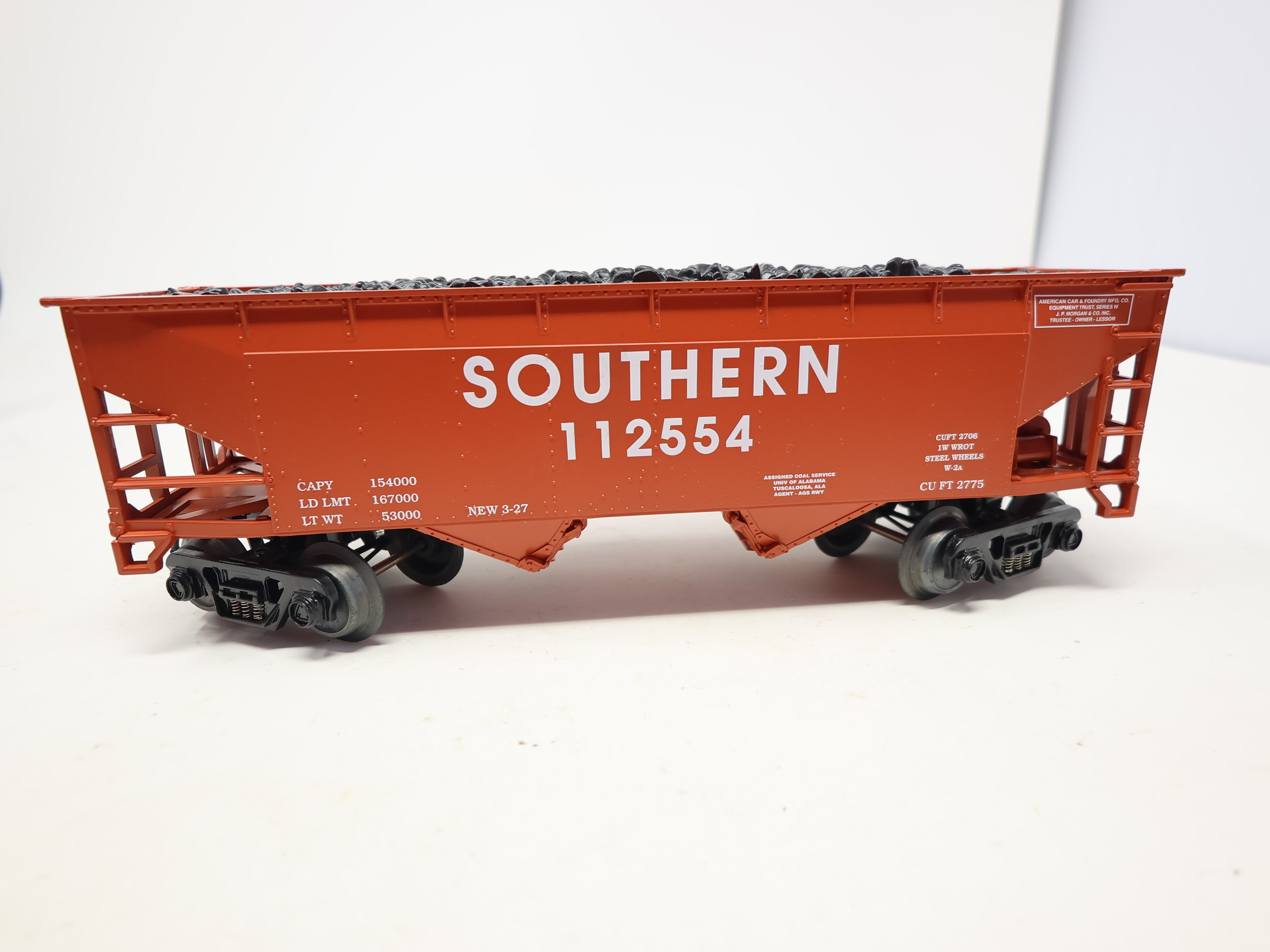 USED RMT #96225 O, 2 Bay Coal Hopper, Southern #112554