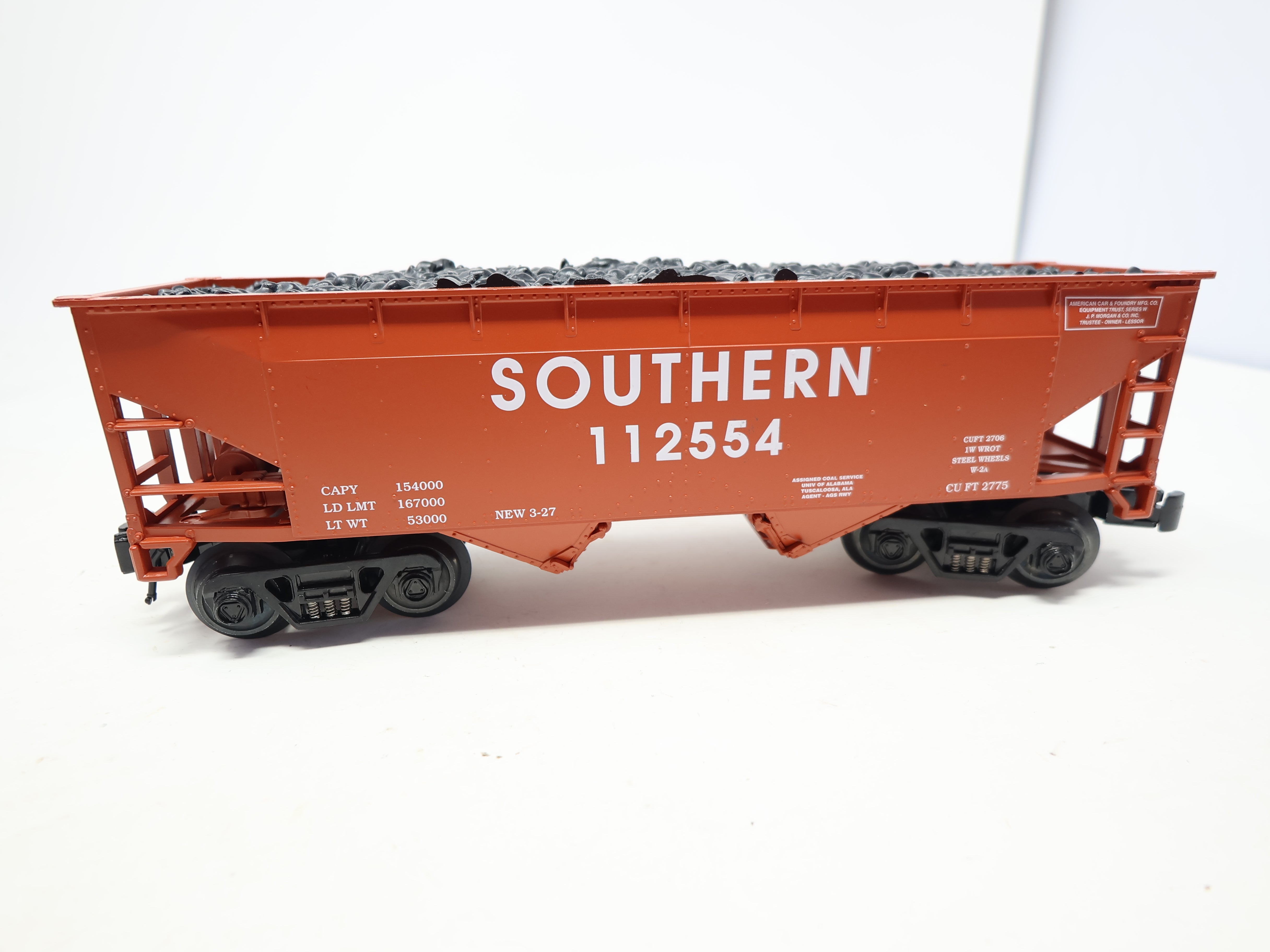 USED RMT #96225 O, 2 Bay Coal Hopper, Southern #112554