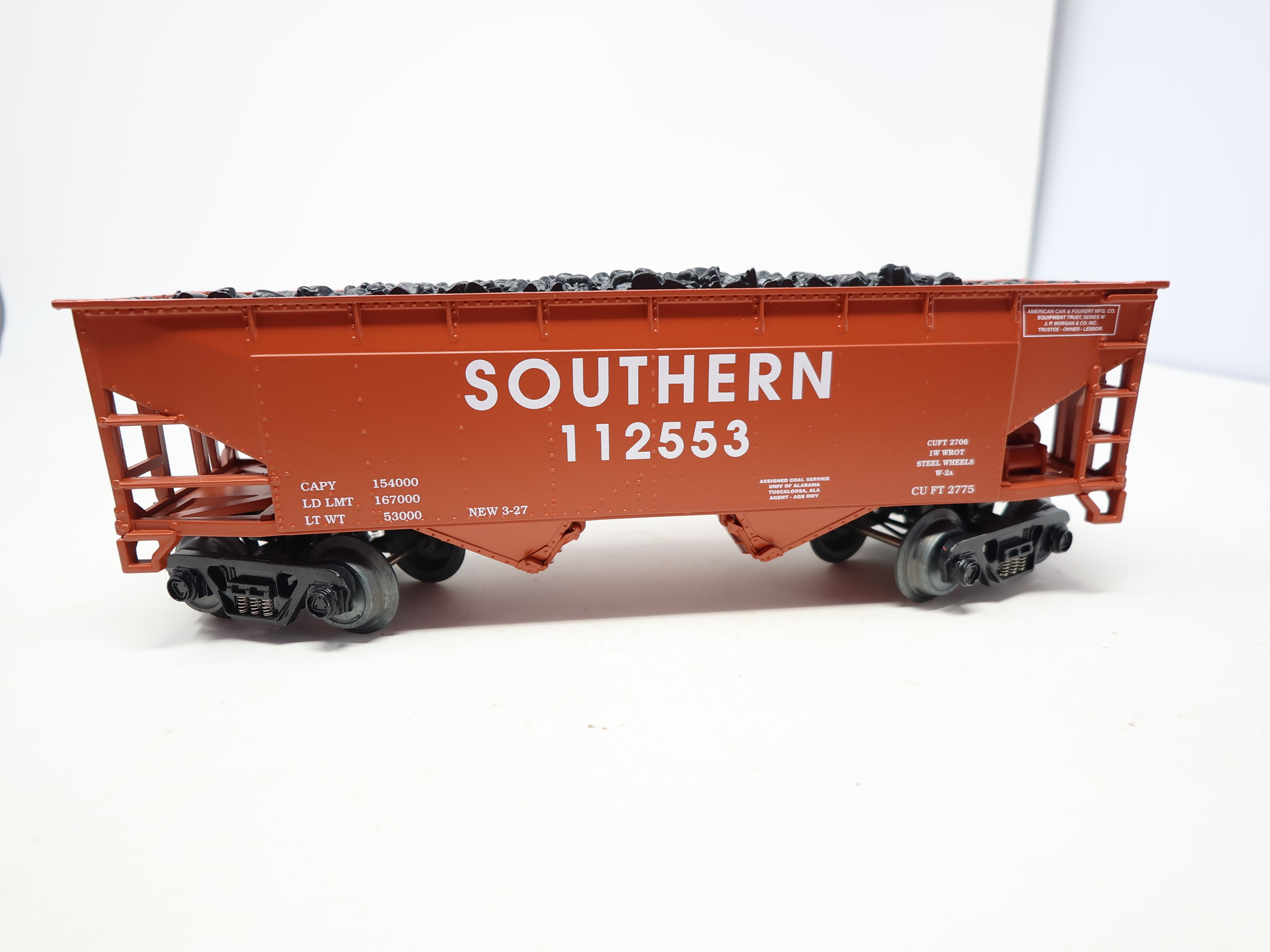 USED RMT #96225 O, 2 Bay Coal Hopper, Southern #112553