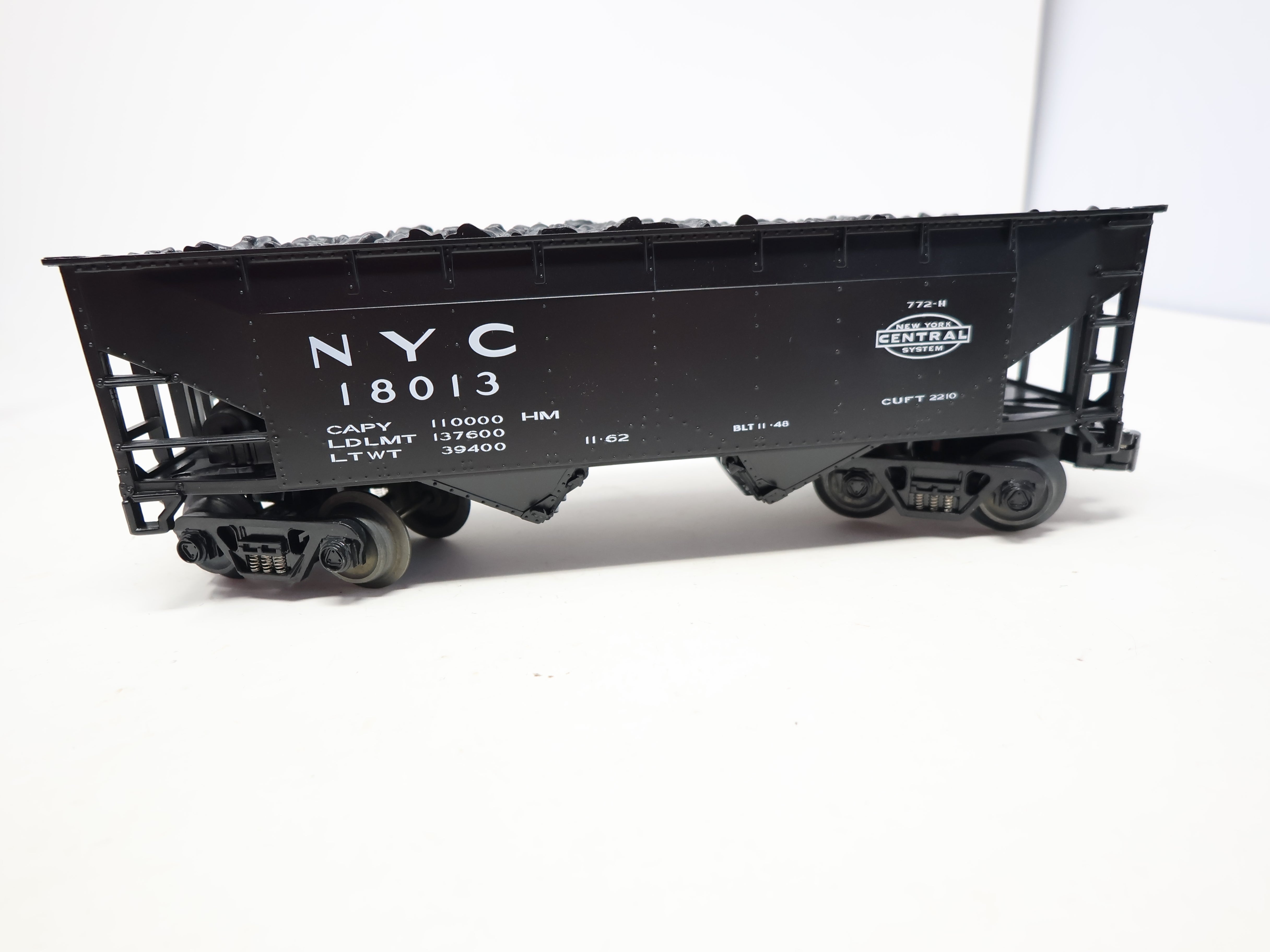 USED RMT #96221 O, 2 Bay Coal Hopper, New York Central NYC #18013