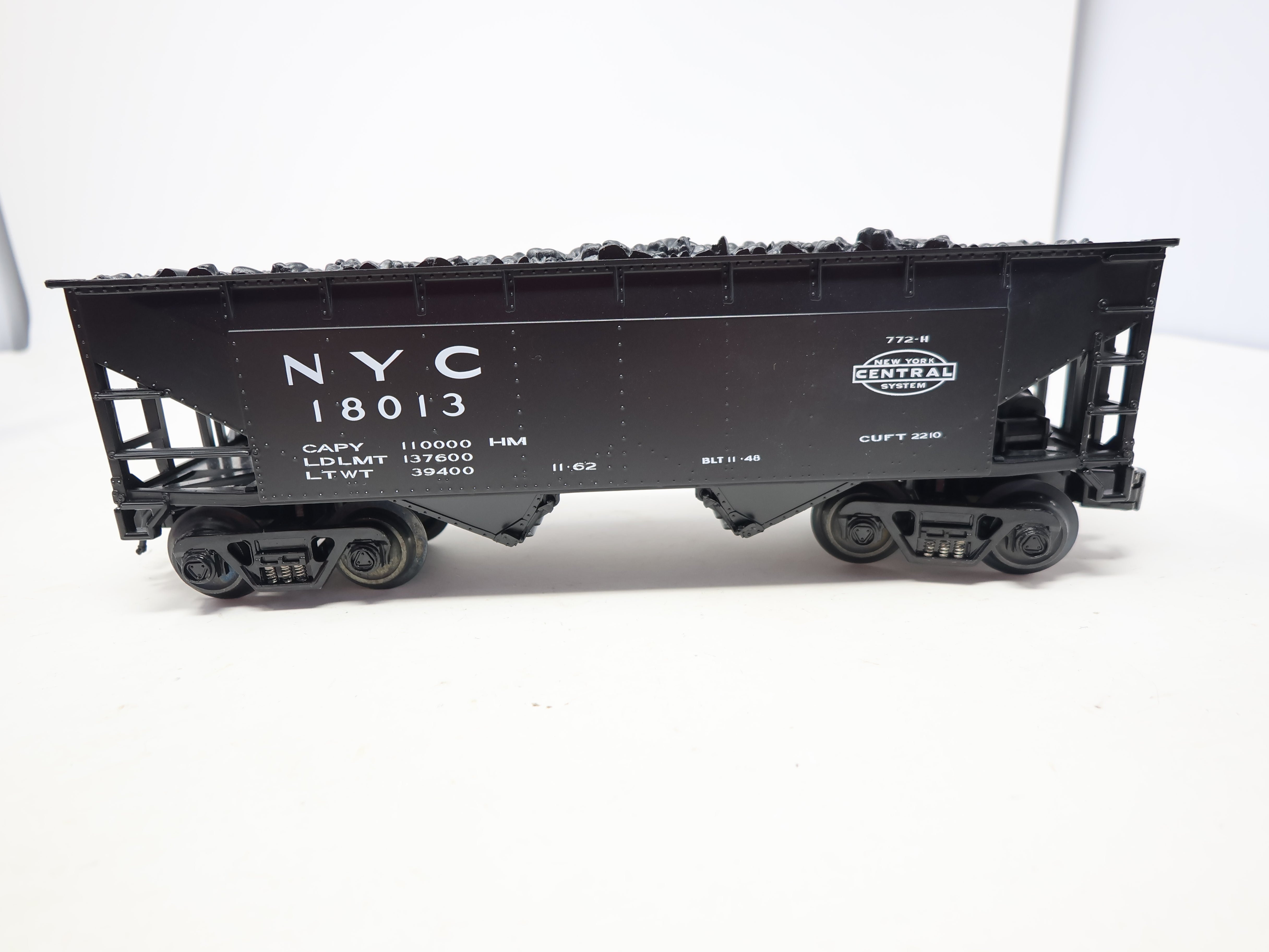 USED RMT #96221 O, 2 Bay Coal Hopper, New York Central NYC #18013