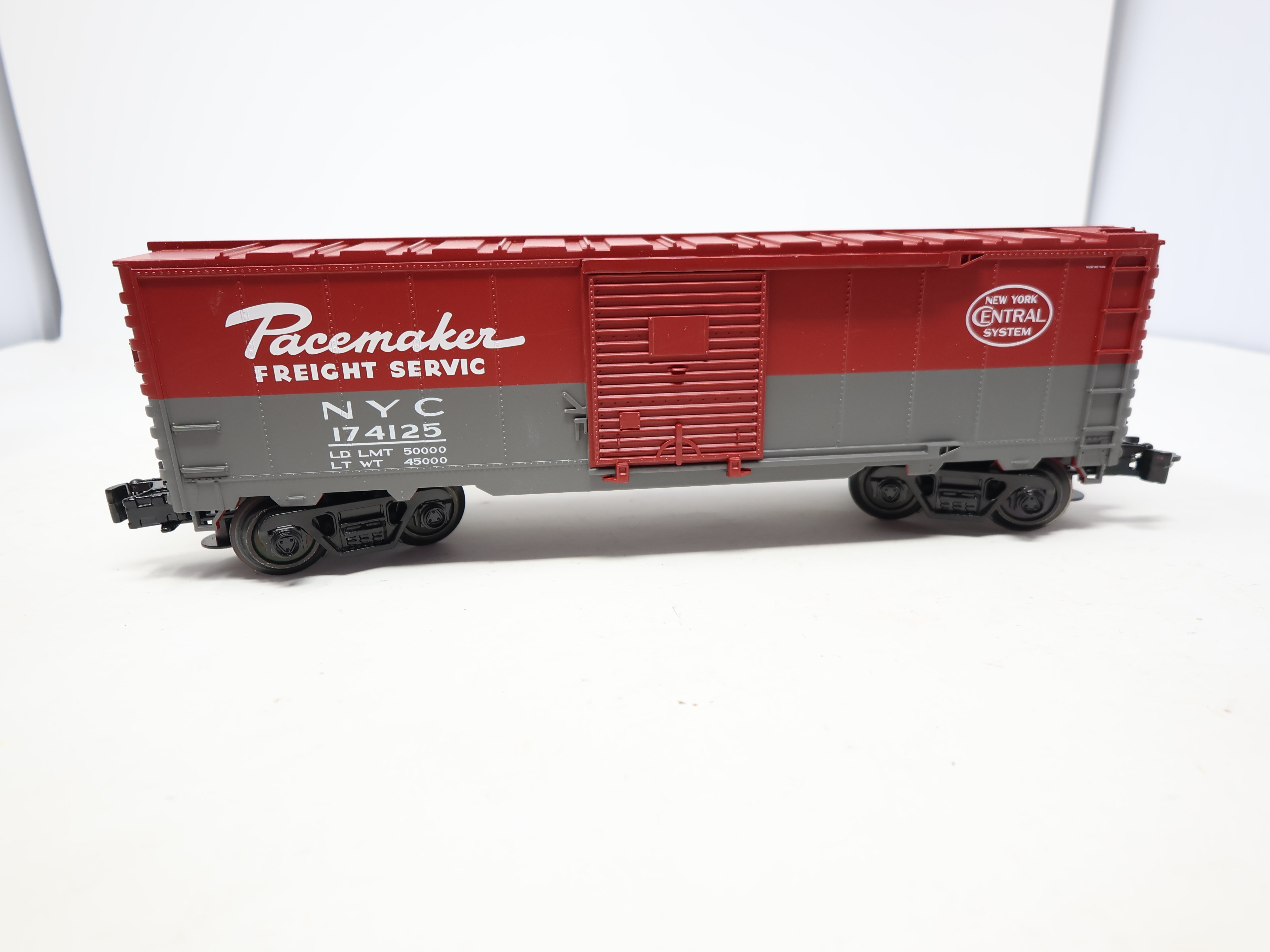 USED Atlas #1002007-1 O, Single Door Box Car, New York Central NYC #174125, Pacemaker O27