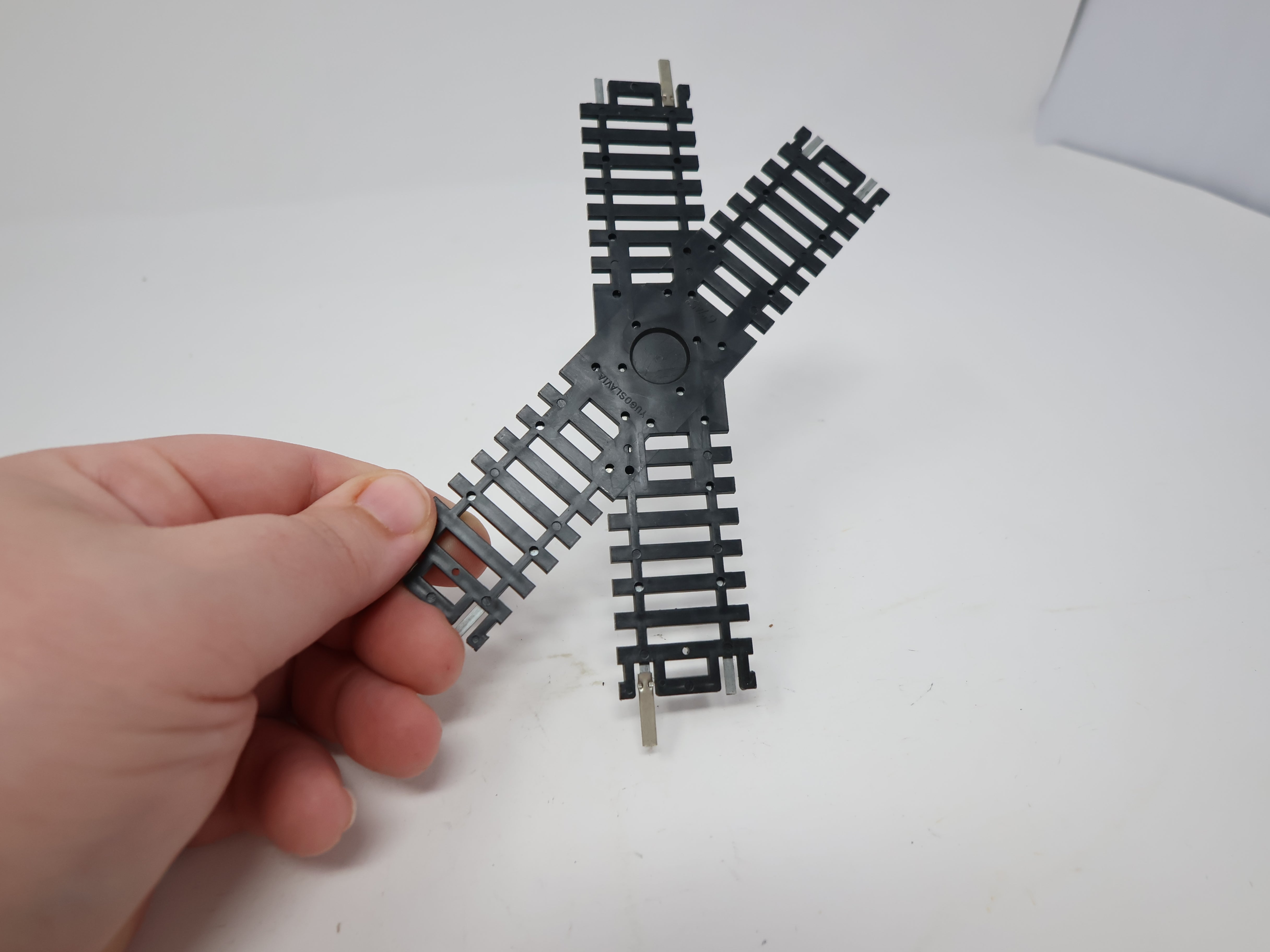 USED HO Scale, 6'' 45 Degree Crossing, Steel Code 100