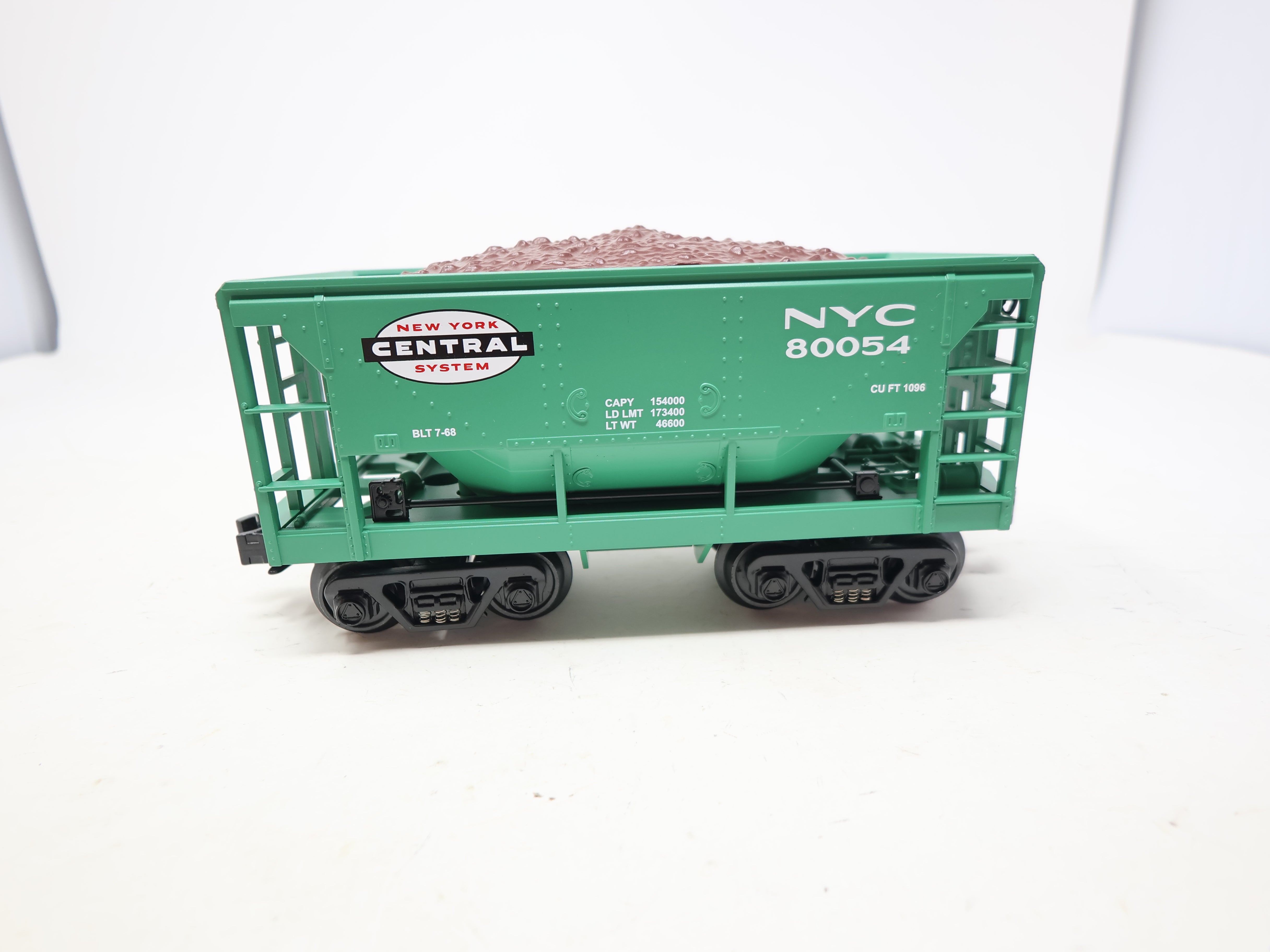 USED MTH Rail King 30-75116 O, Ore Car w/ load, New York Central NYC #80054