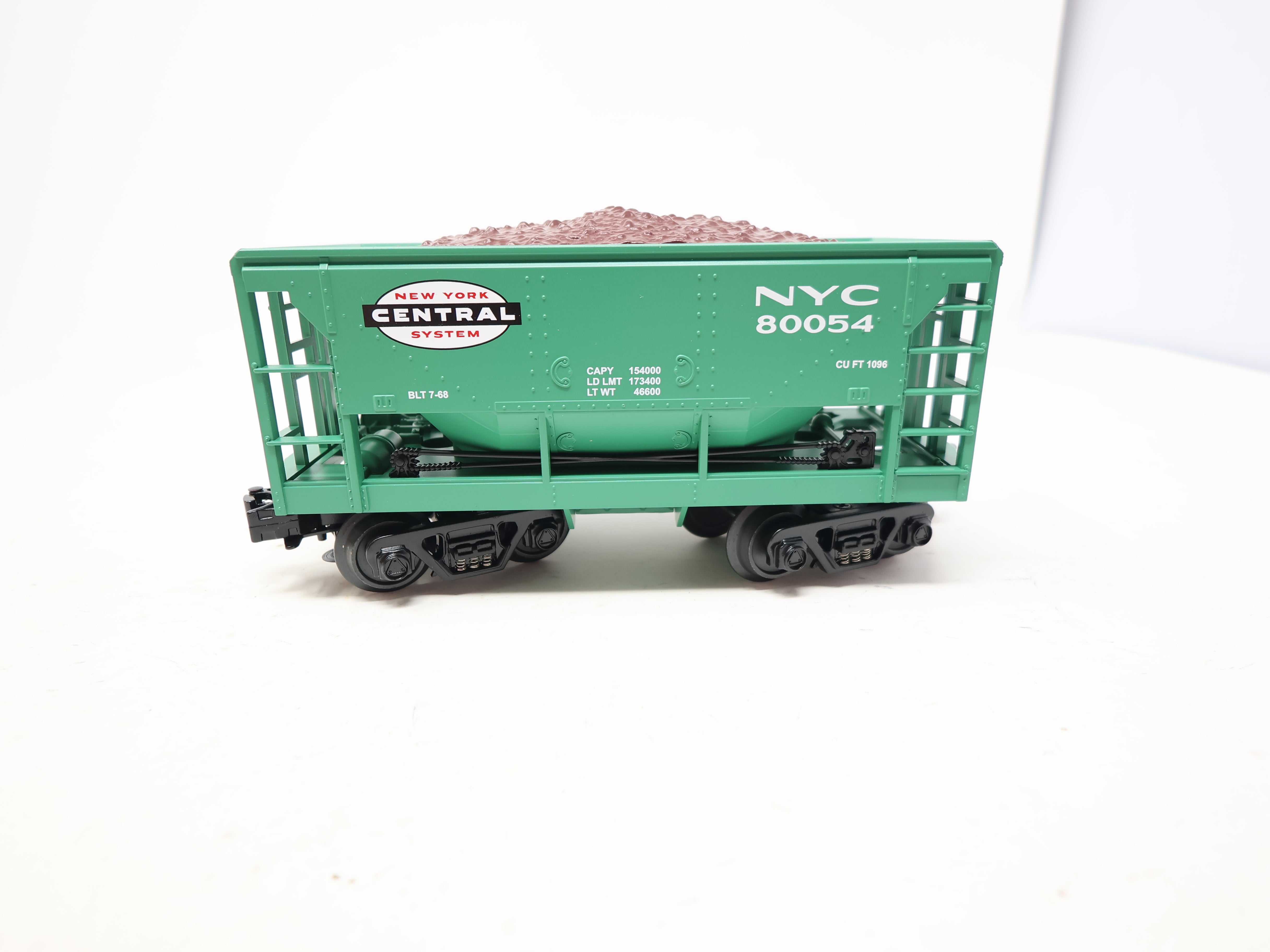 USED MTH Rail King 30-75116 O, Ore Car w/ load, New York Central NYC #80054