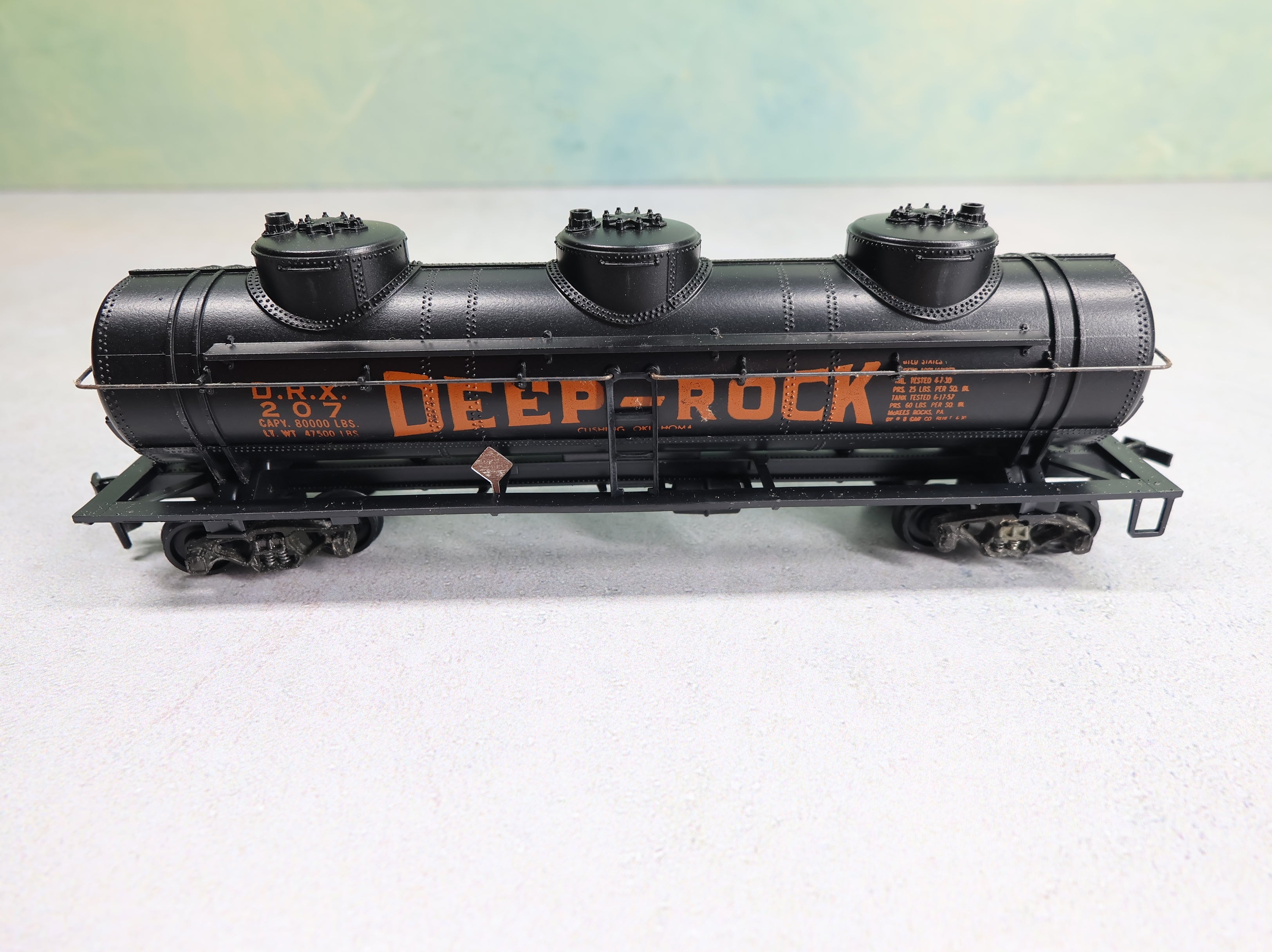 USED Athearn HO Scale Triple Dome Tank Car Deep Rock DRX #207