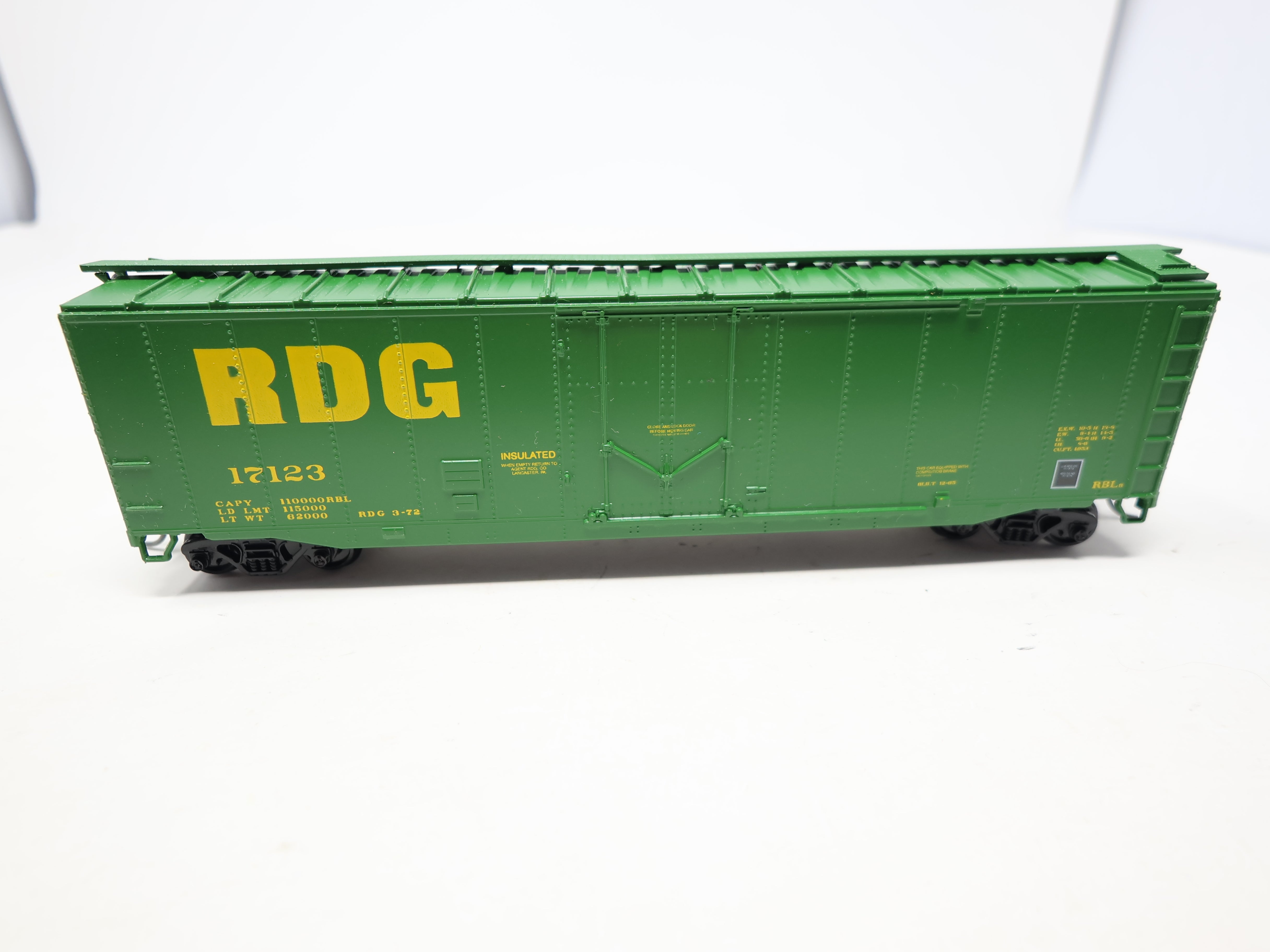 USED Athearn HO Scale, 50' Box Car, Reading RDG #17123