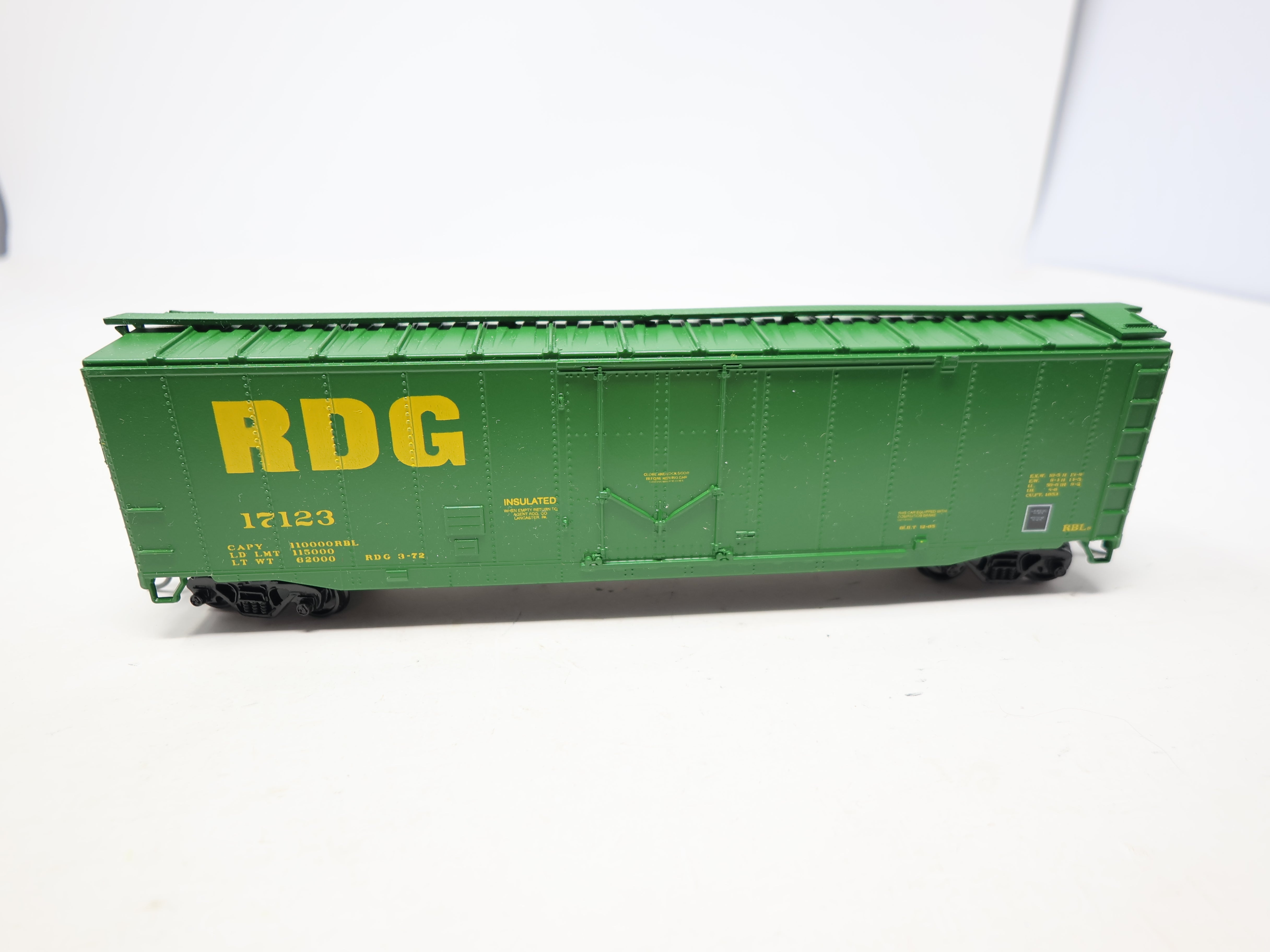 USED Athearn HO Scale, 50' Box Car, Reading RDG #17123