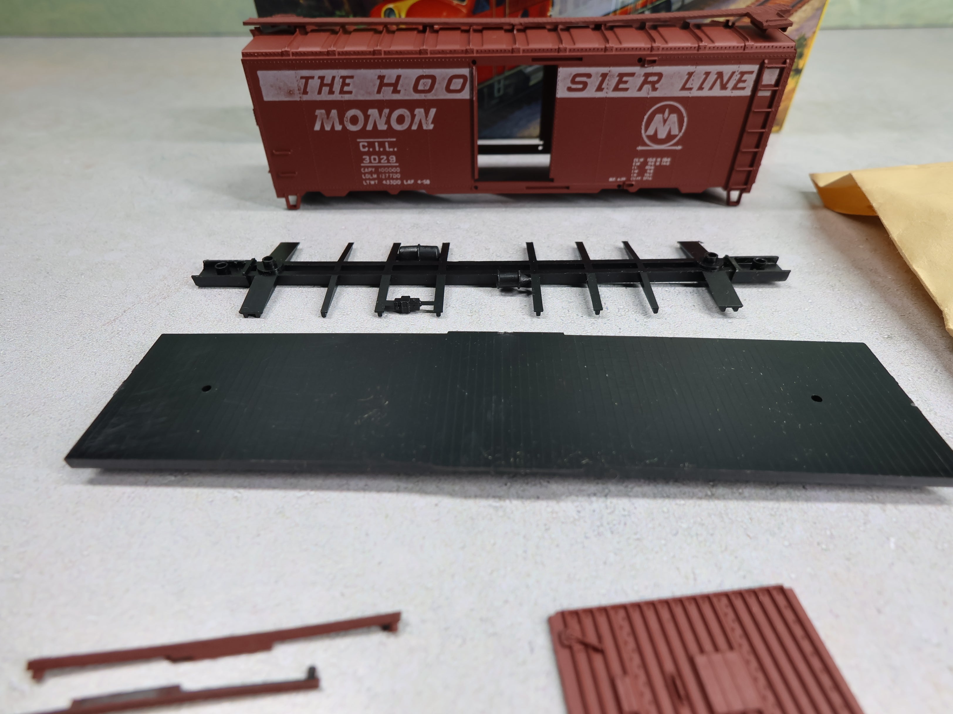 USED Athearn HO Scale 40' Steel Box Car Monon CIL #3029 KIT