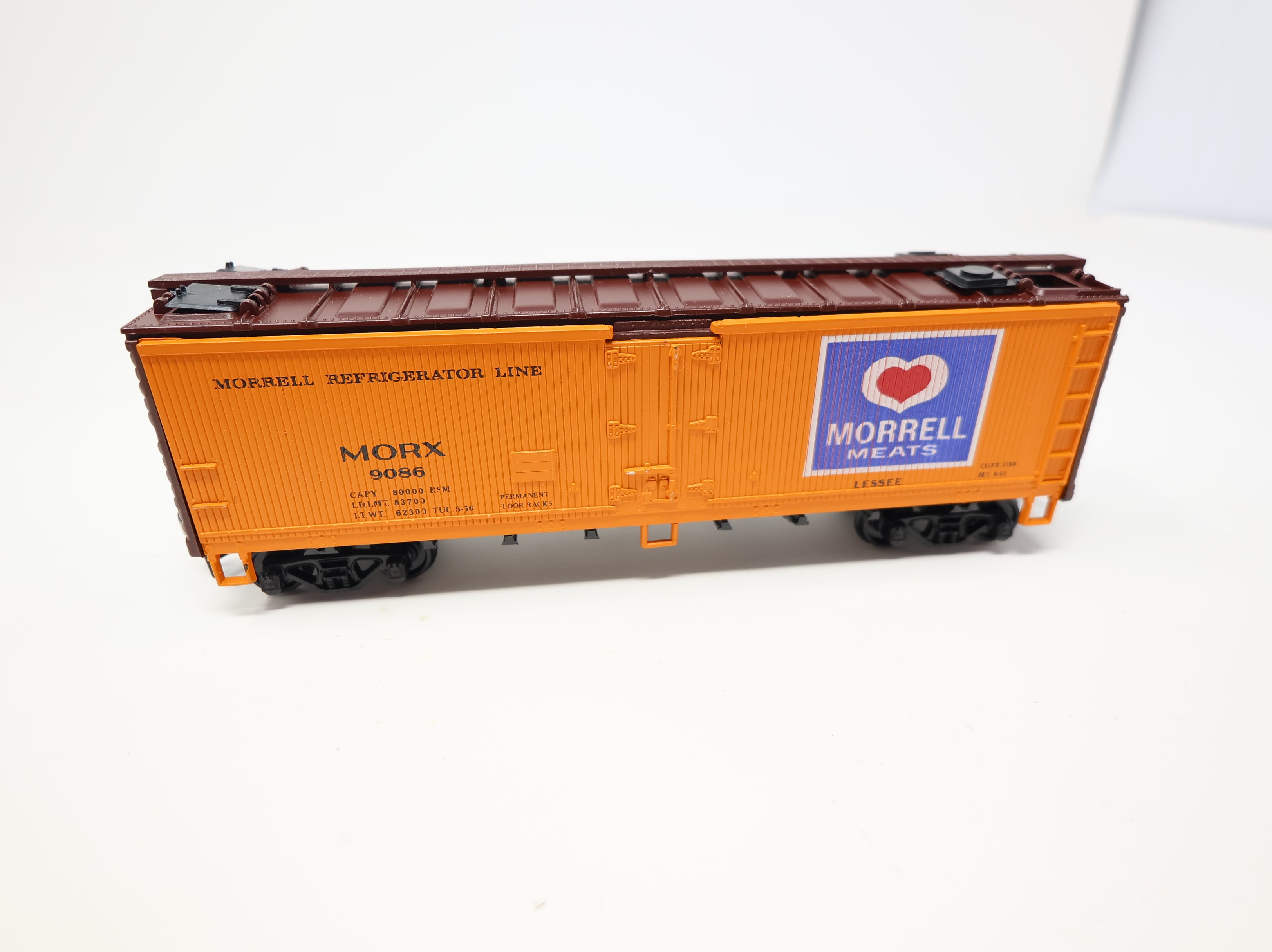 USED Athearn HO Scale Wooden Reefer Morrell Meats MORX #9086