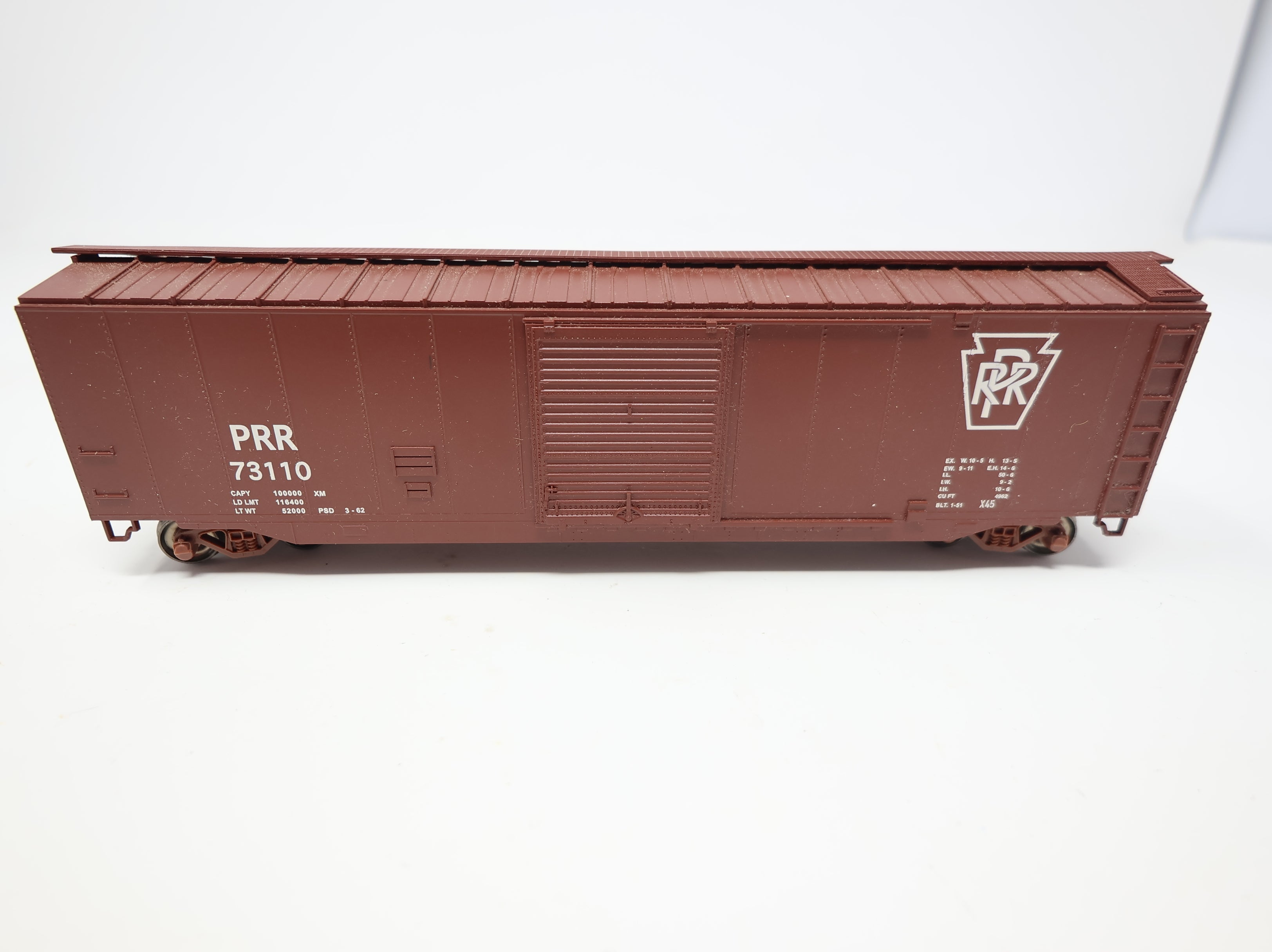 USED Bachmann HO Scale 50' Box Car Pennsylvania PRR #73110