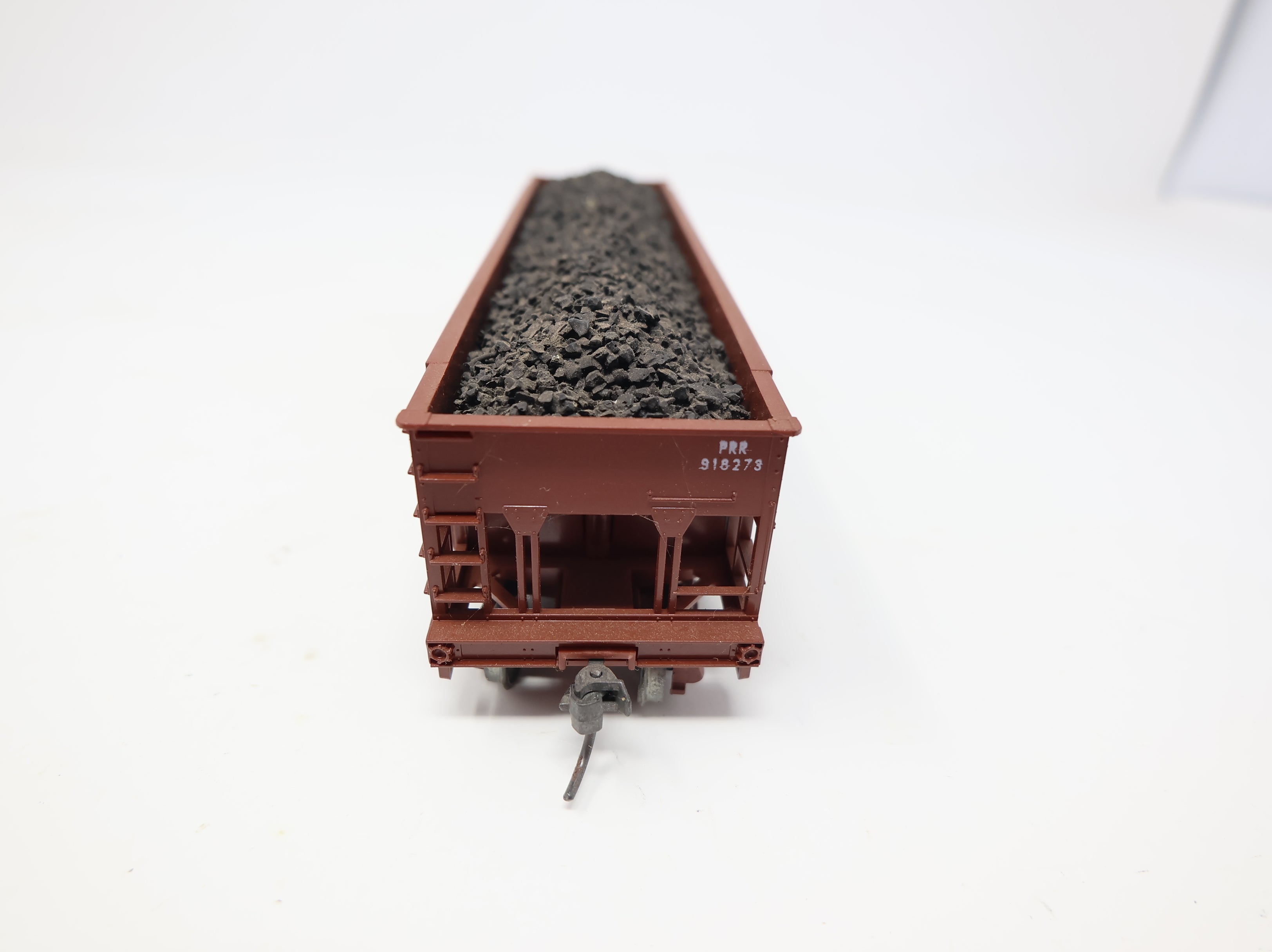 USED Bowser HO Scale H21a 70 Ton Open Bay Hopper w/ Coal Load Pennsylvania PRR #918273