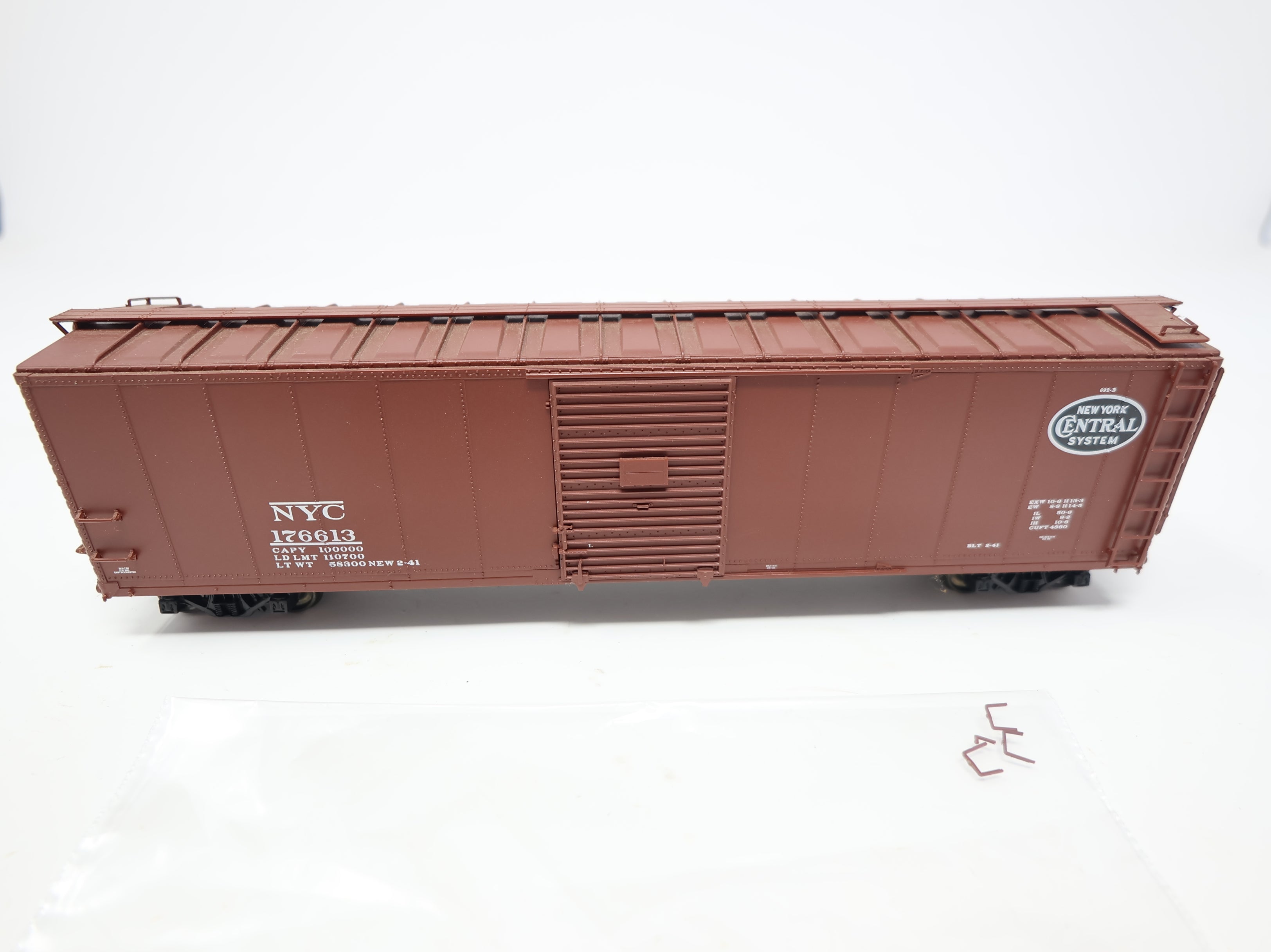 USED Life-Like HO Scale Proto2000 50' Steel Box Car New York Central NYC #176613