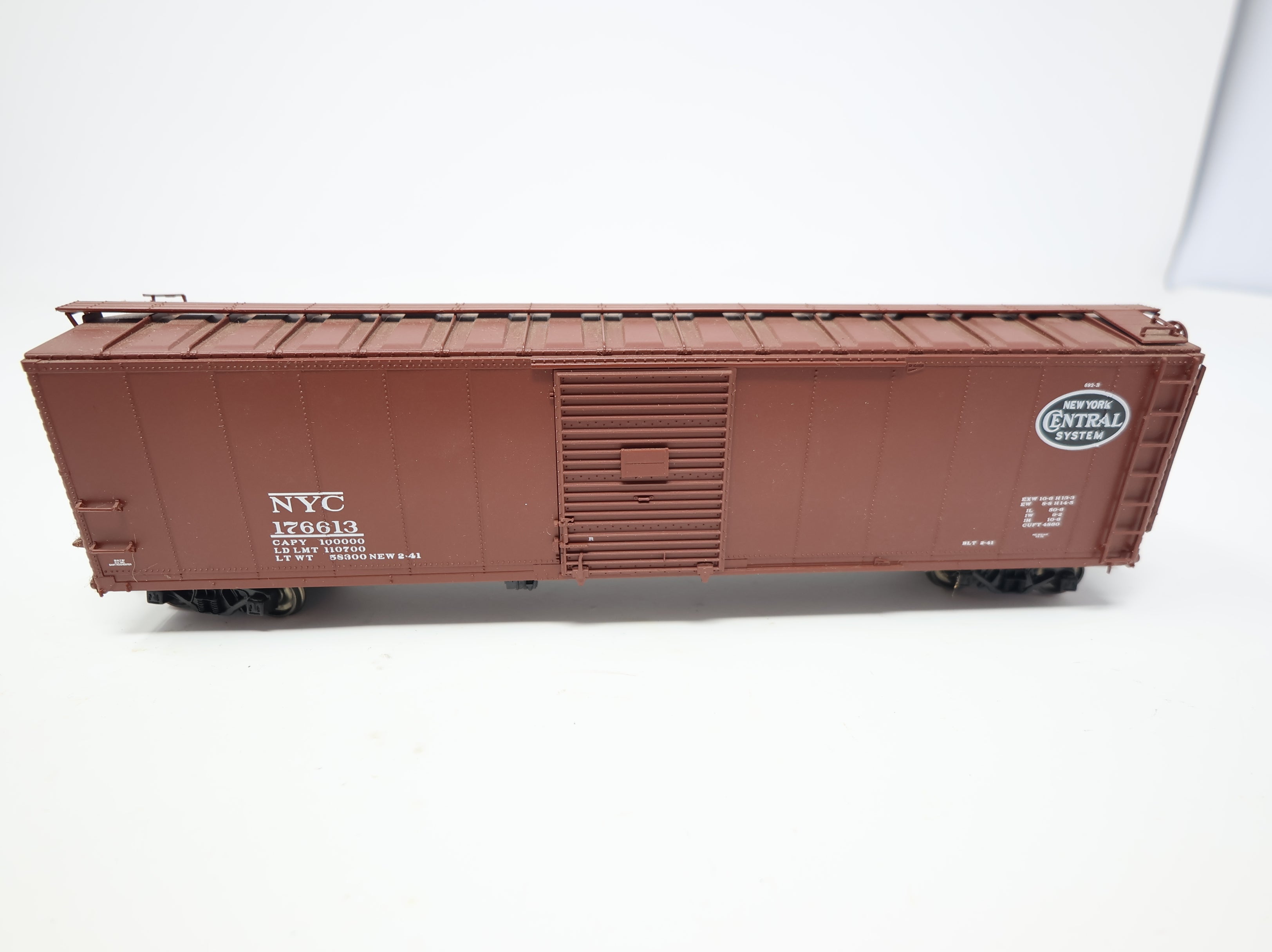 USED Life-Like HO Scale Proto2000 50' Steel Box Car New York Central NYC #176613