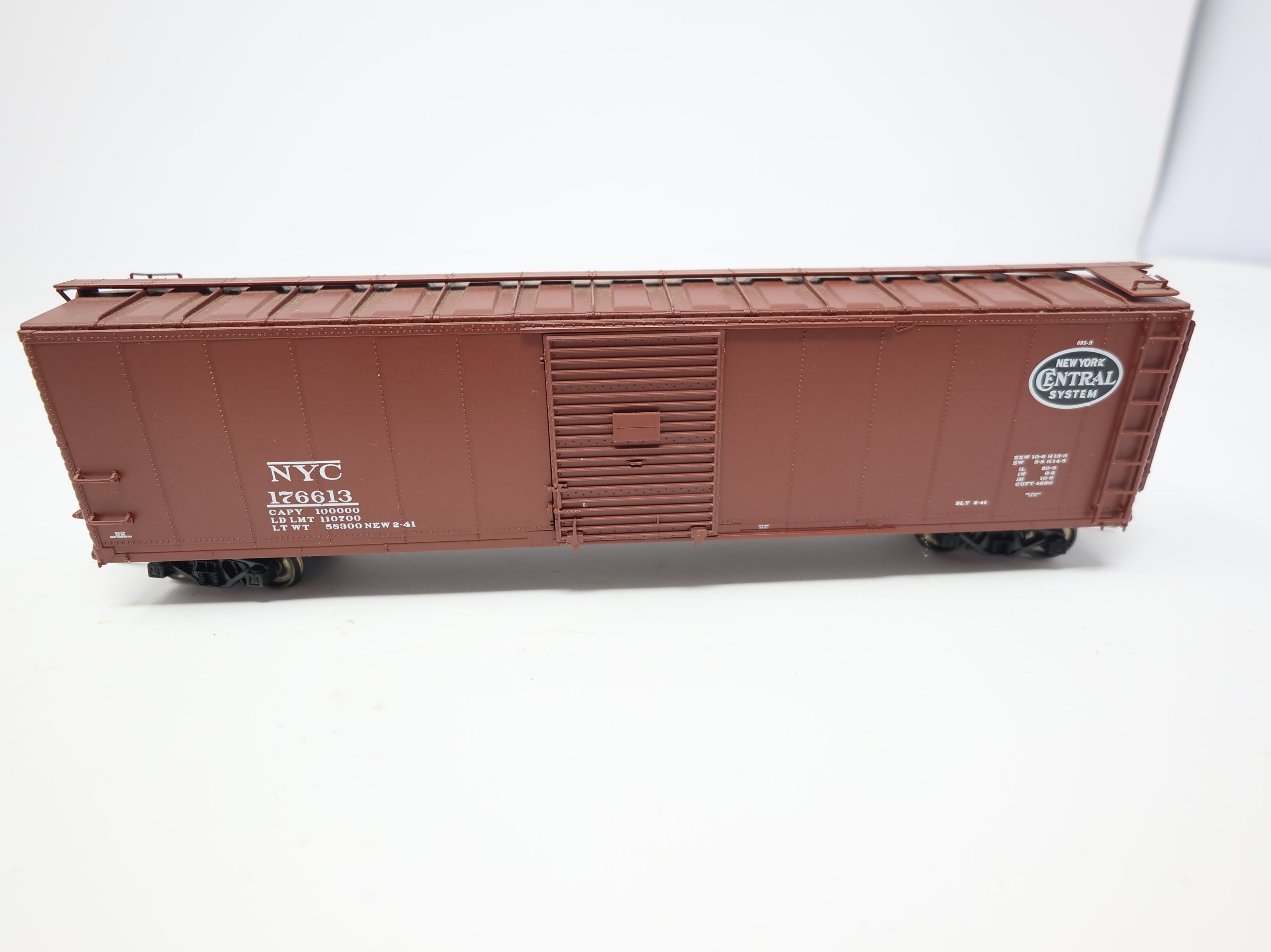 USED Life-Like HO Scale Proto2000 50' Steel Box Car New York Central NYC #176613