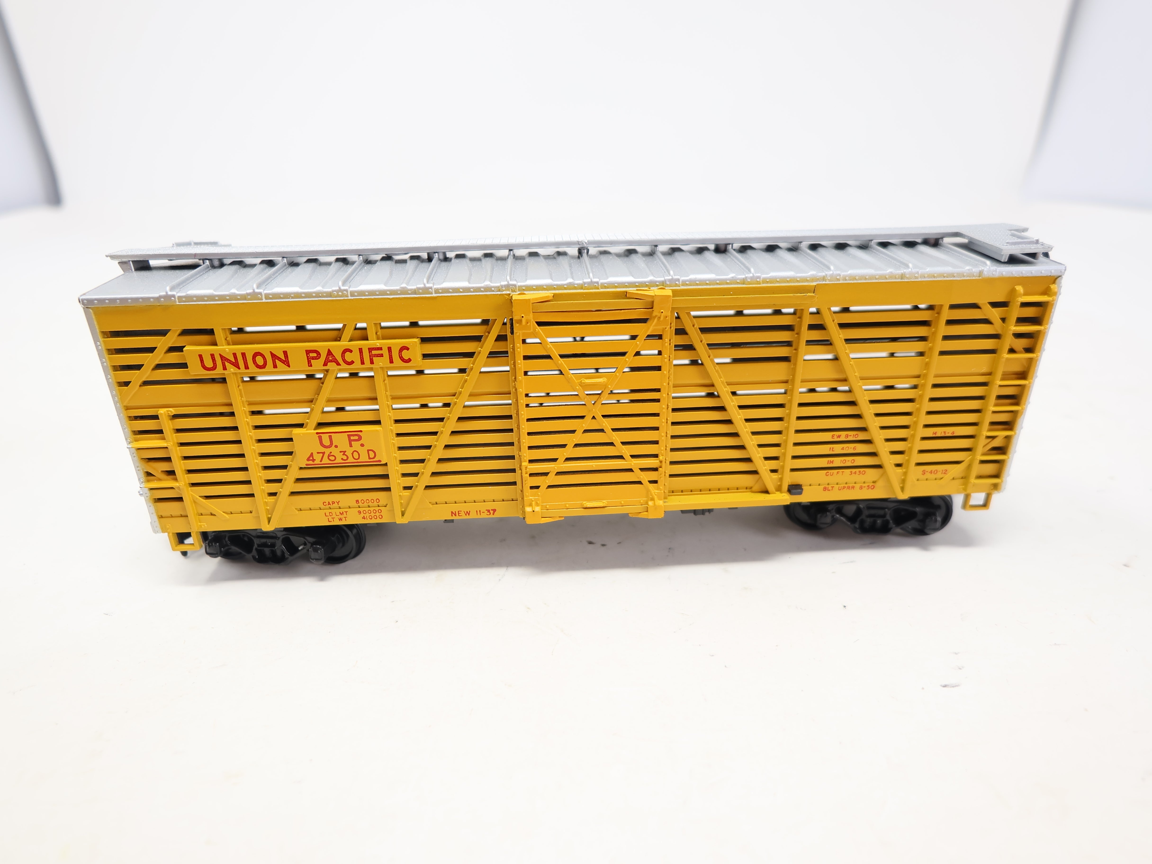 USED Athearn 1779 HO Scale, Stock Car, Union Pacific UP #47630D