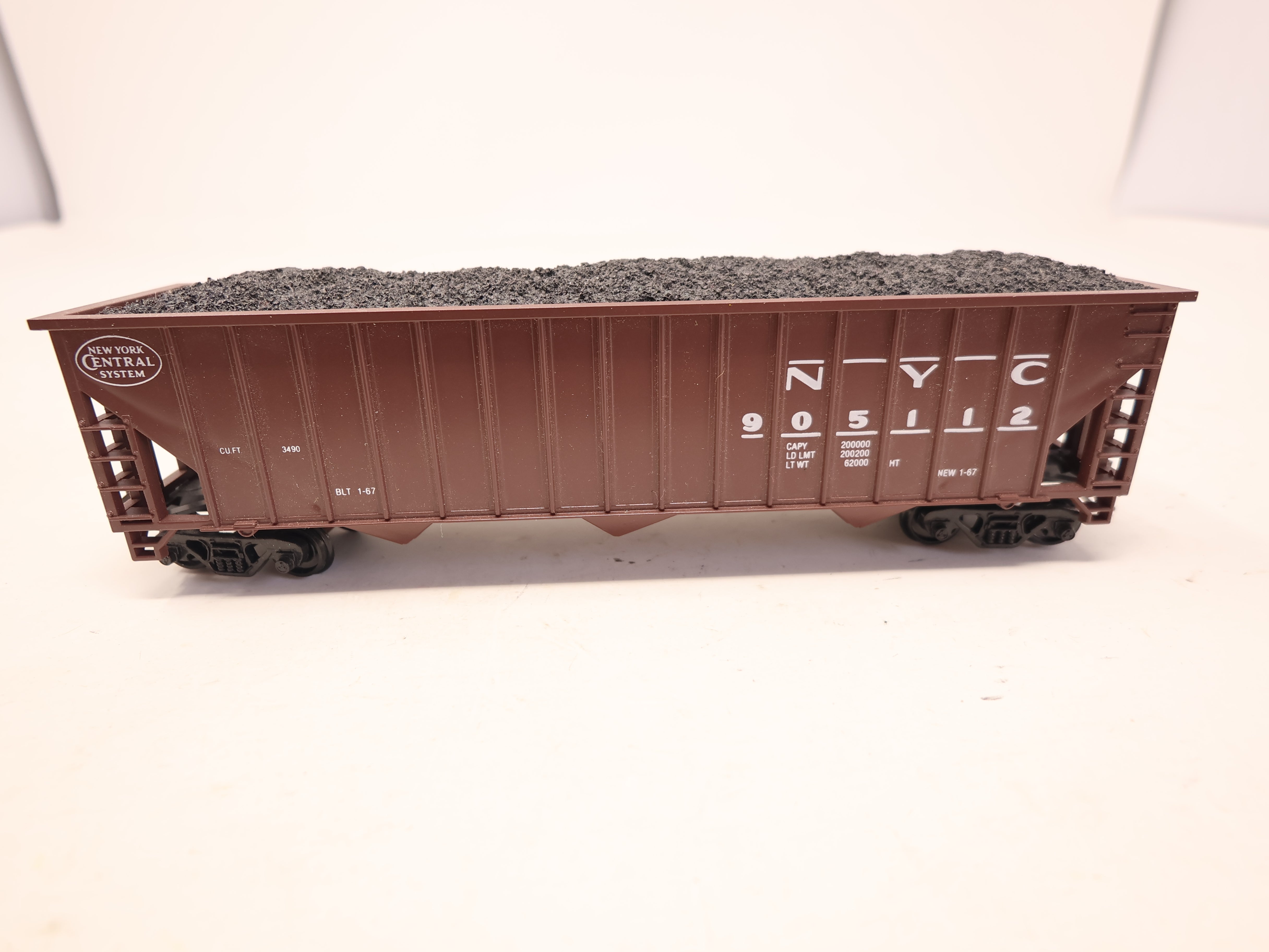 USED Con-Cor HO Scale, Coal Hopper, New York Central NYC #905112