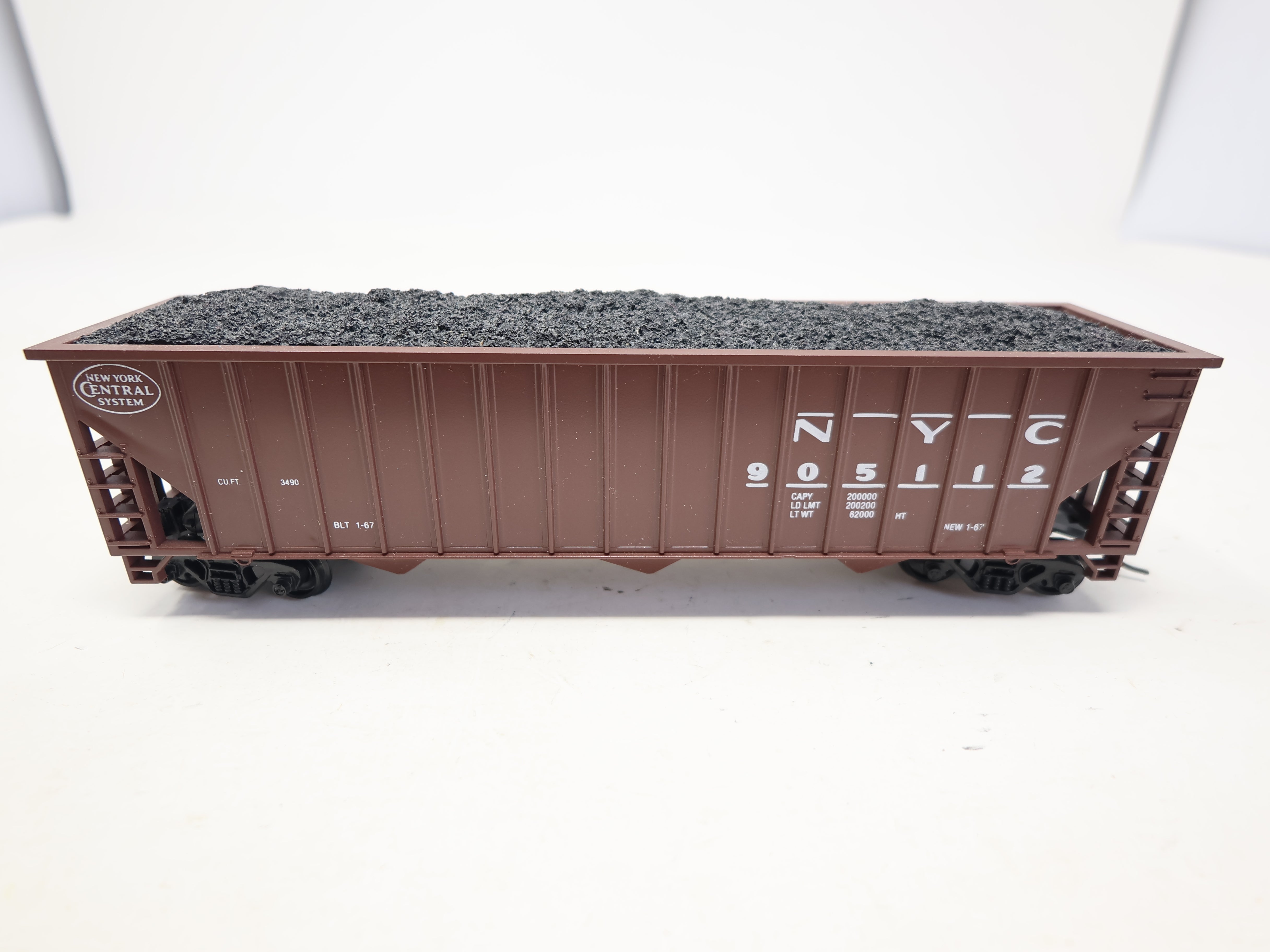 USED Con-Cor HO Scale, Coal Hopper, New York Central NYC #905112