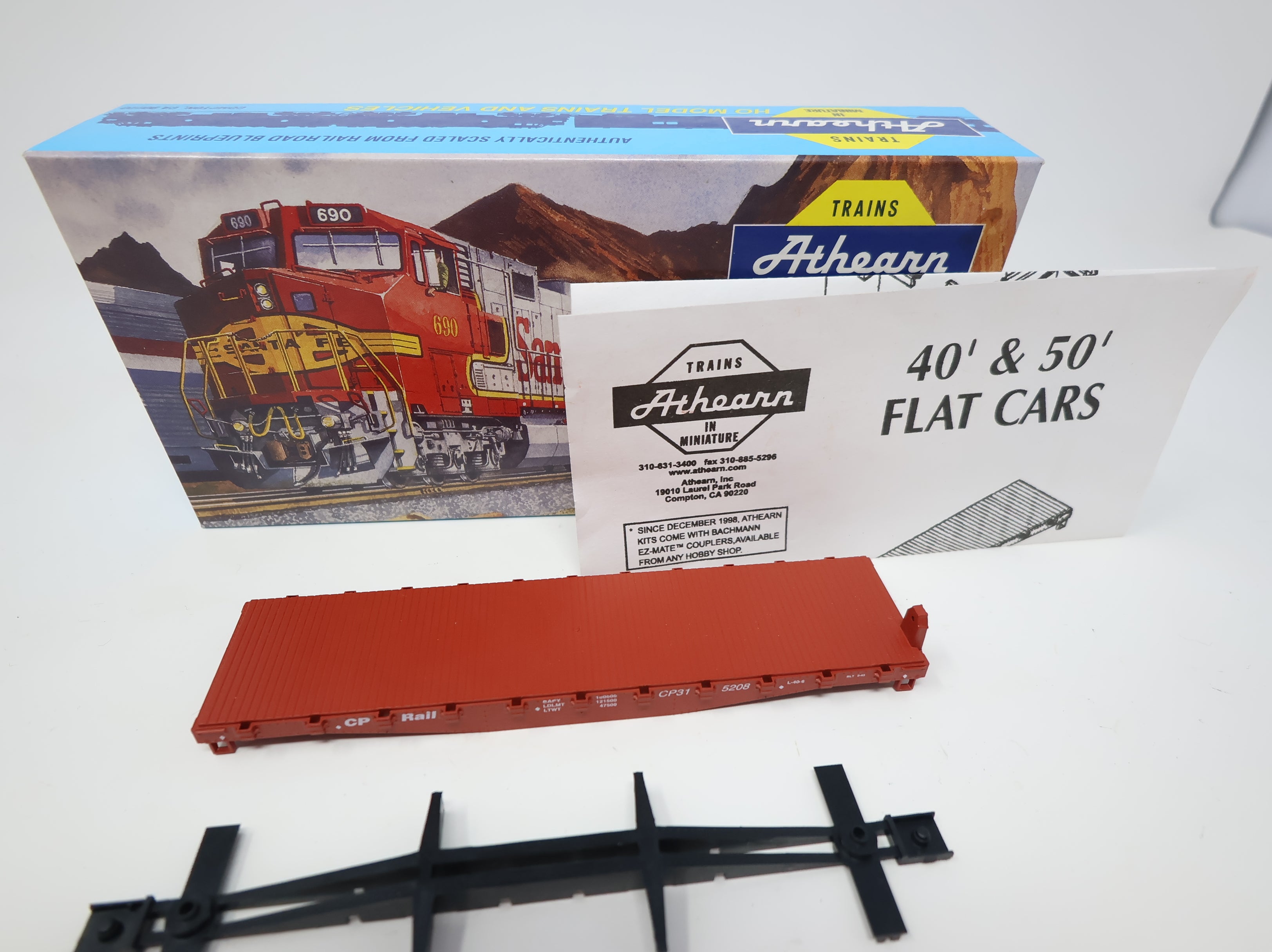 USED Athearn HO Scale Flat Car CP Rail CP #315208 KIT