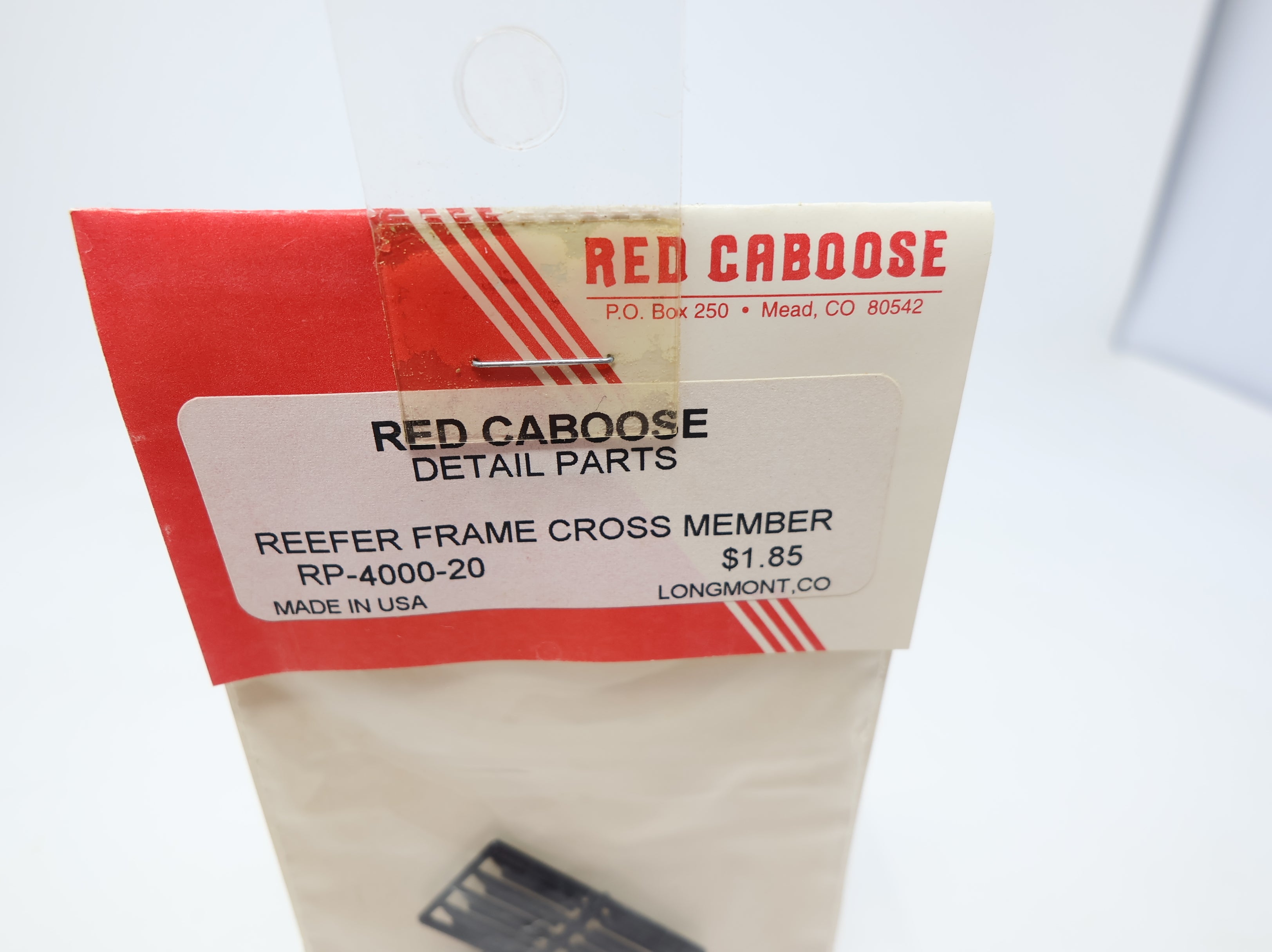 Red Caboose RP-4000-20 HO Scale Reefer Frame Cross Member Detil Parts