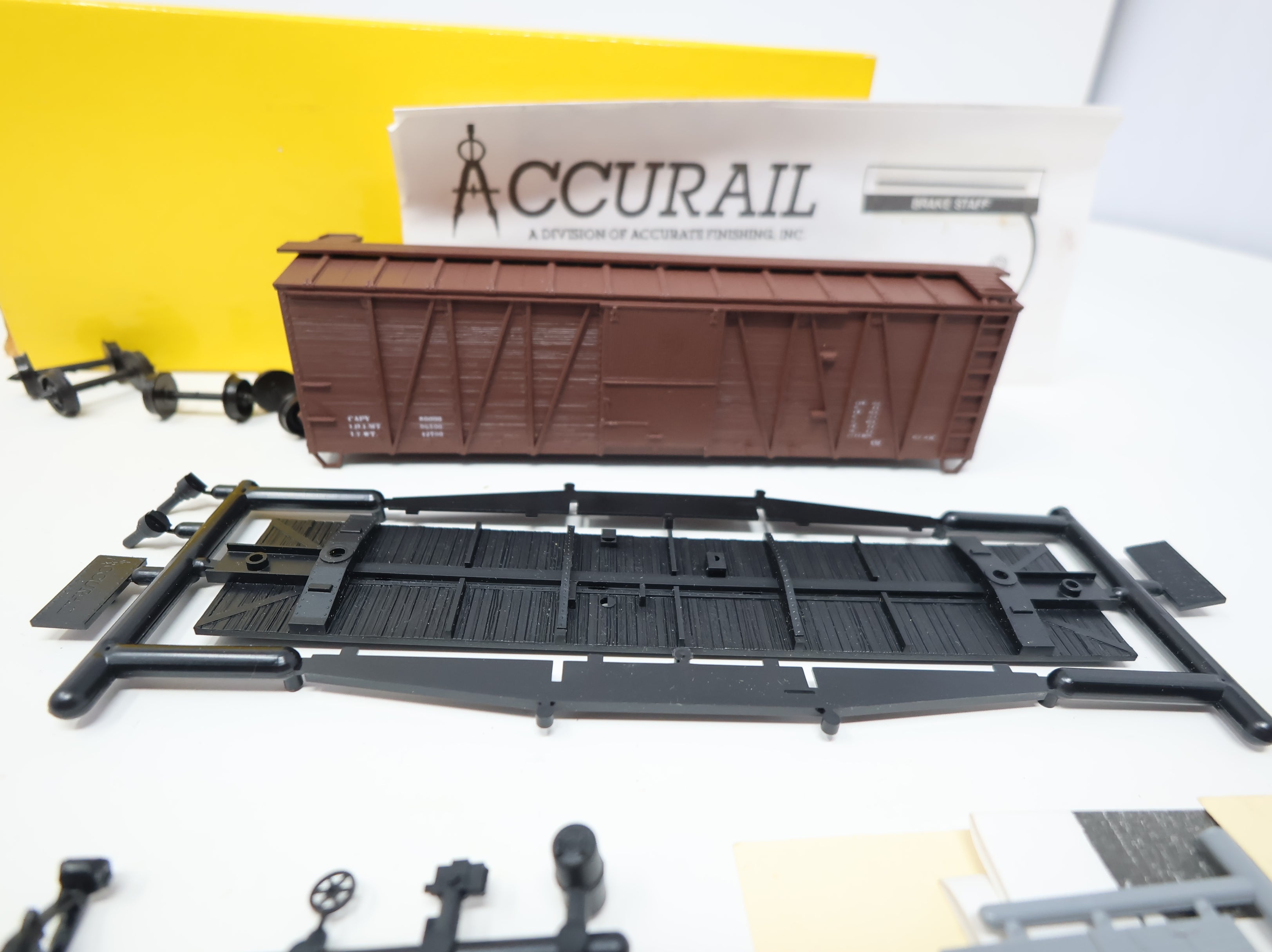 USED Accurail HO Scale Undecorated Wooden Box Car KIT